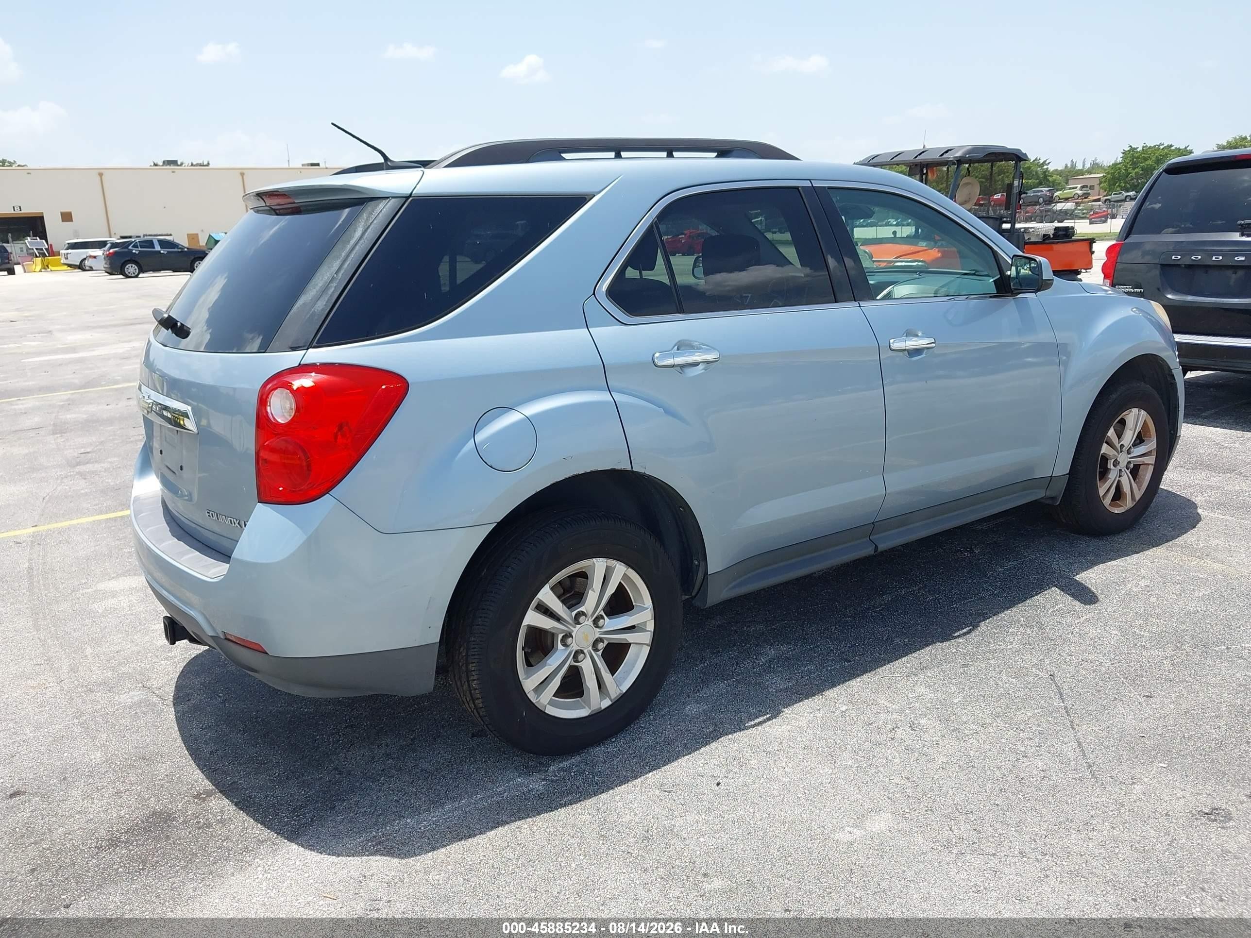 2014 Chevrolet Equinox Lt Light Blue vin: 2GNALBEK4E6300695