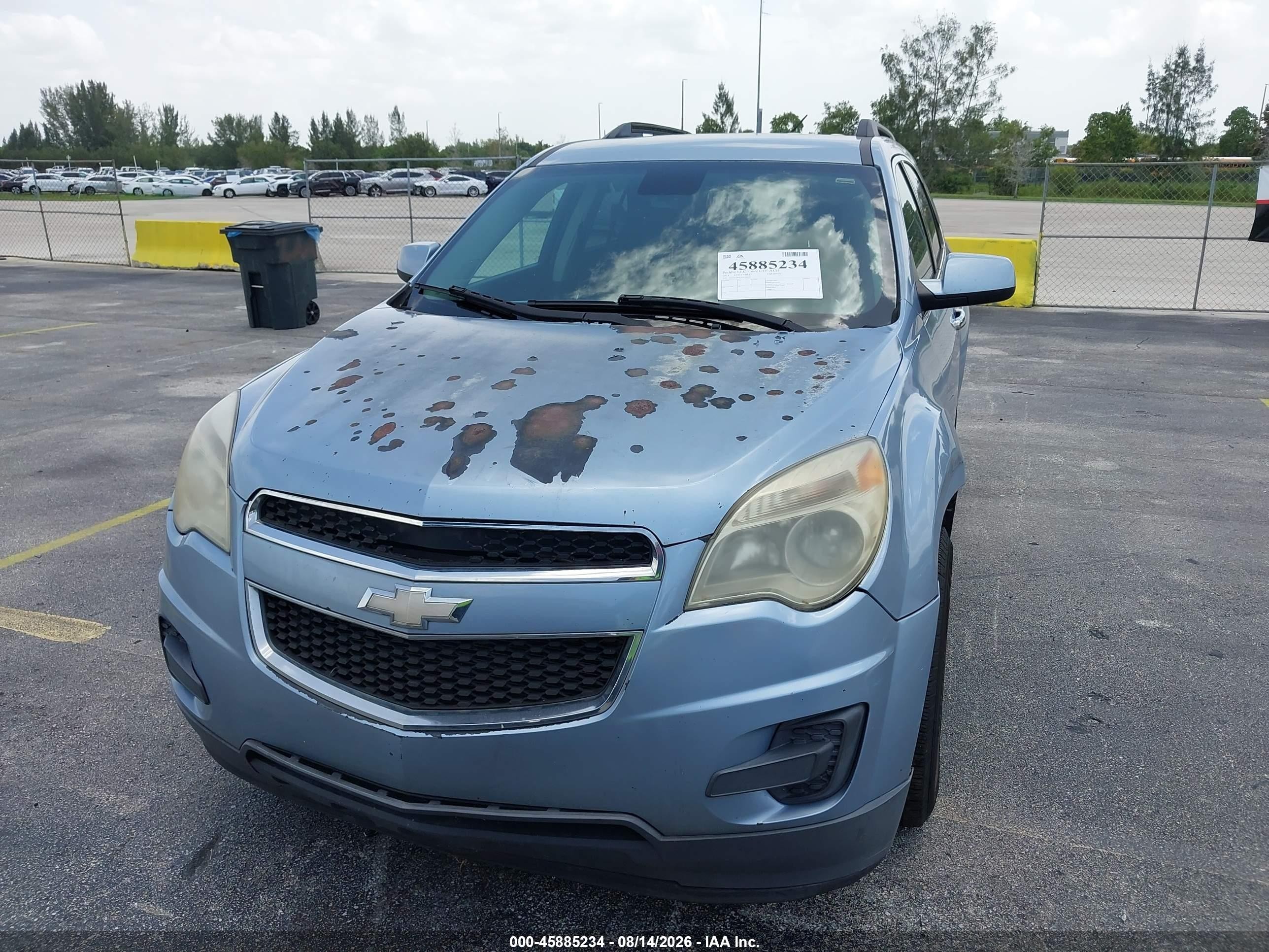 2014 Chevrolet Equinox Lt Light Blue vin: 2GNALBEK4E6300695