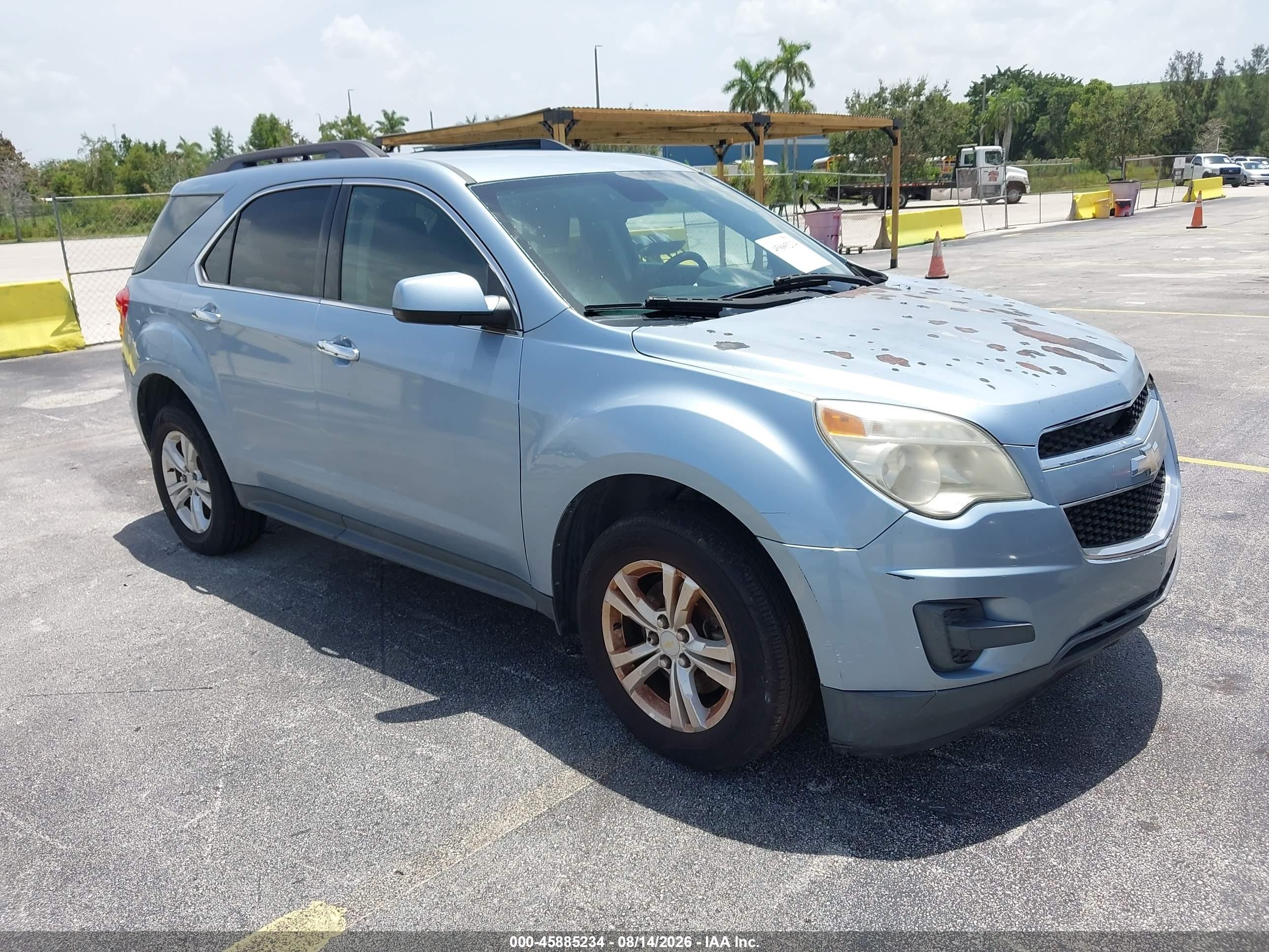 2014 Chevrolet Equinox Lt Light Blue vin: 2GNALBEK4E6300695