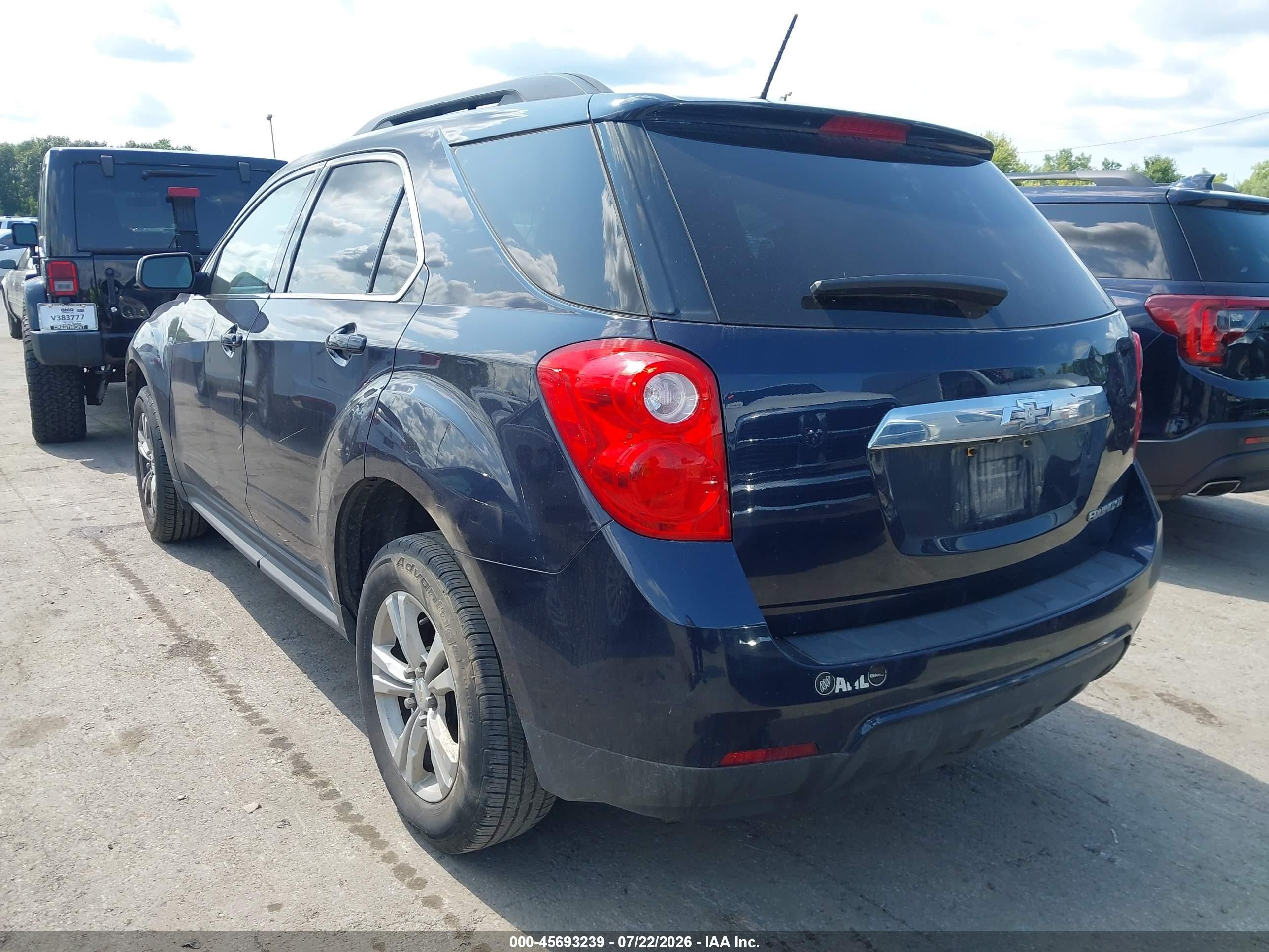 2015 Chevrolet Equinox Lt Blue vin: 2GNALBEK4F1134158