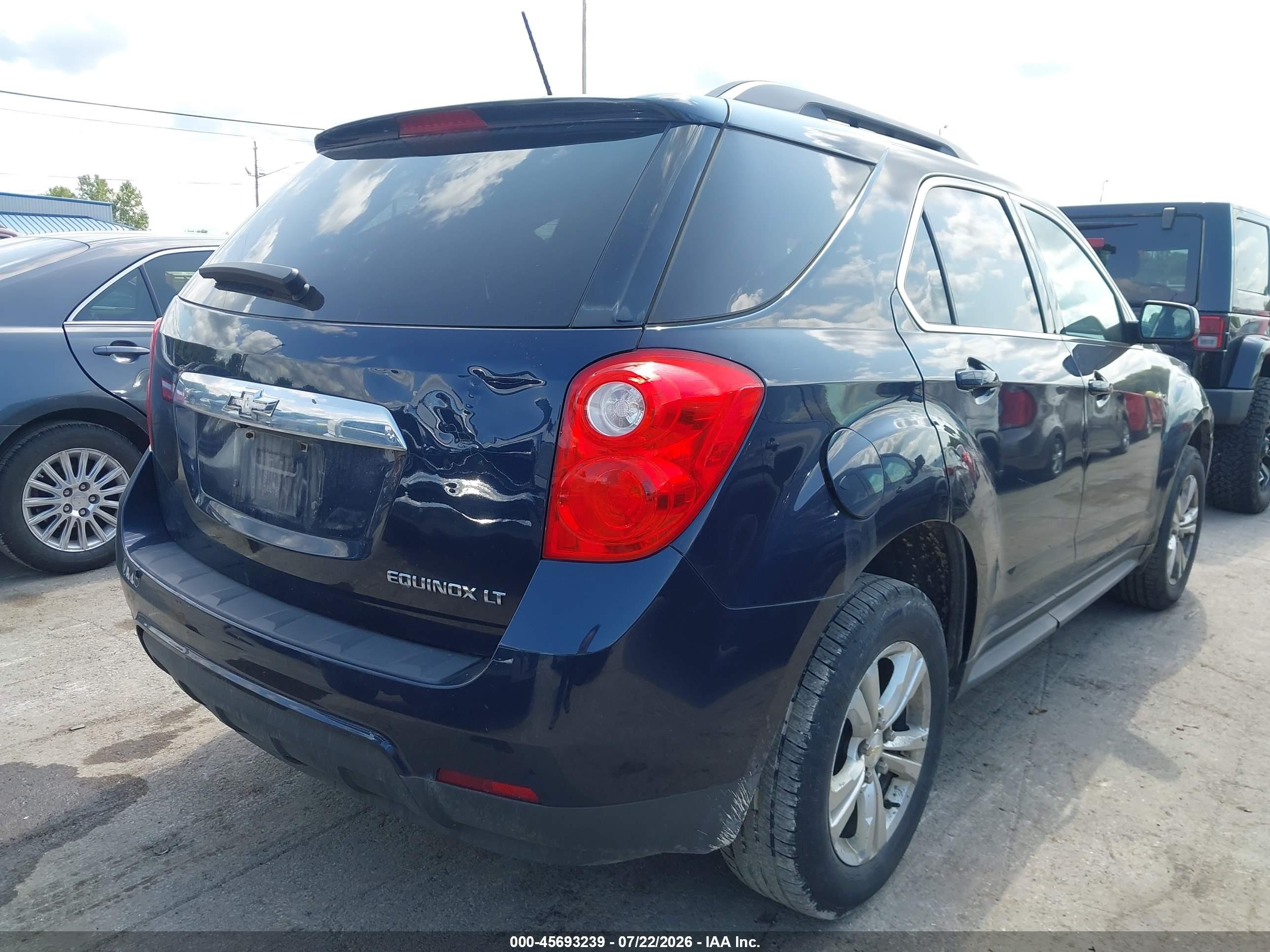 2015 Chevrolet Equinox Lt Blue vin: 2GNALBEK4F1134158