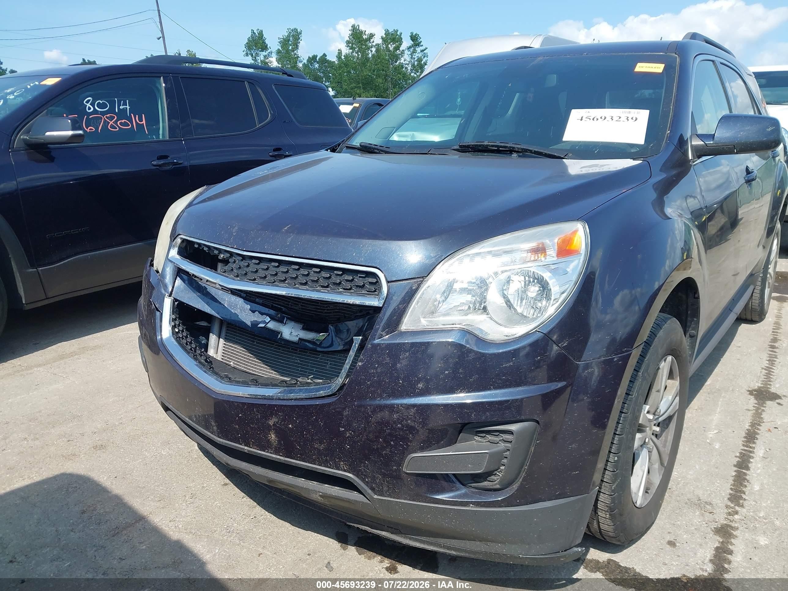 2015 Chevrolet Equinox Lt Blue vin: 2GNALBEK4F1134158