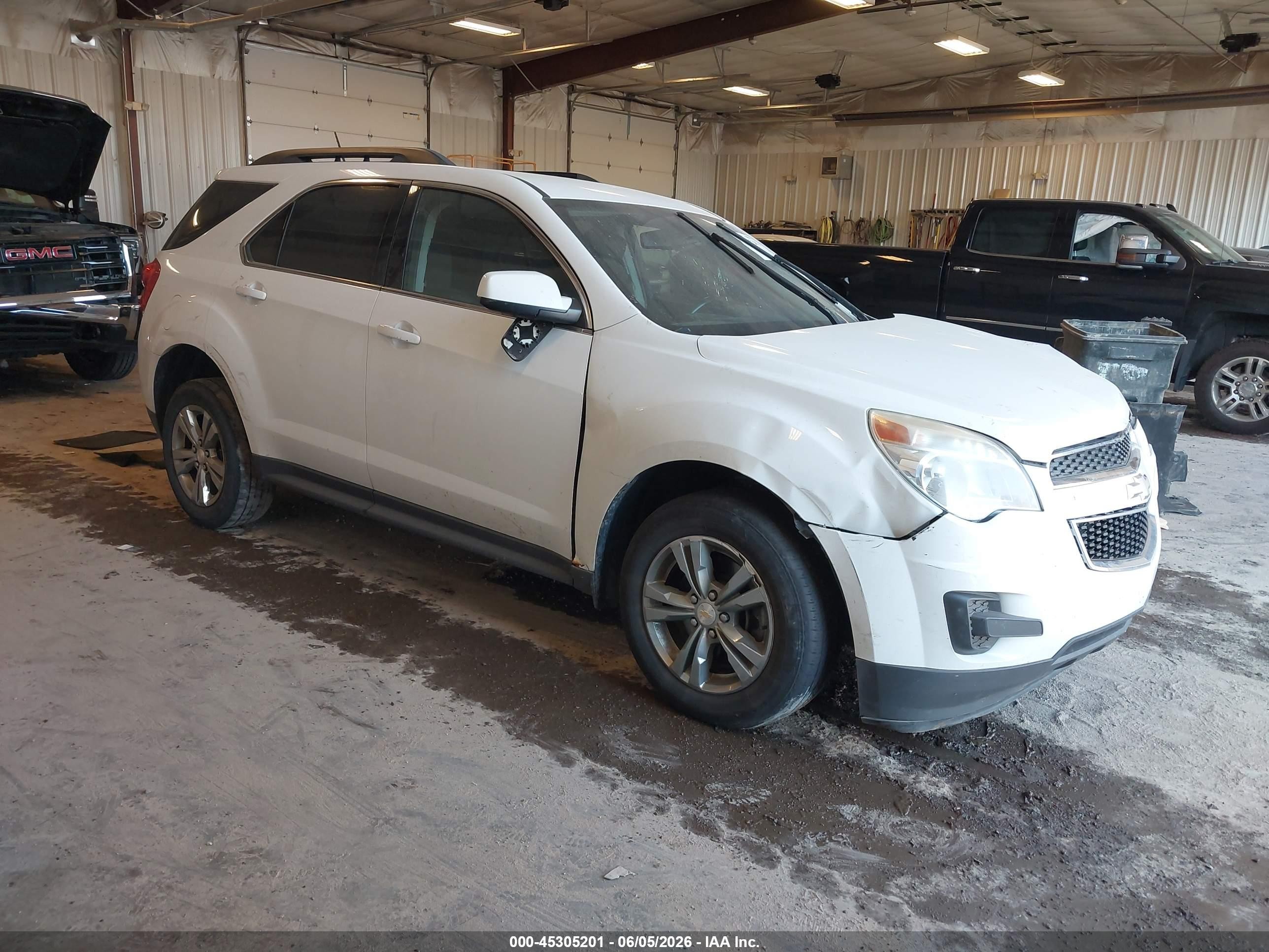 2015 Chevrolet Equinox 1lt White vin: 2GNALBEK4F1153373