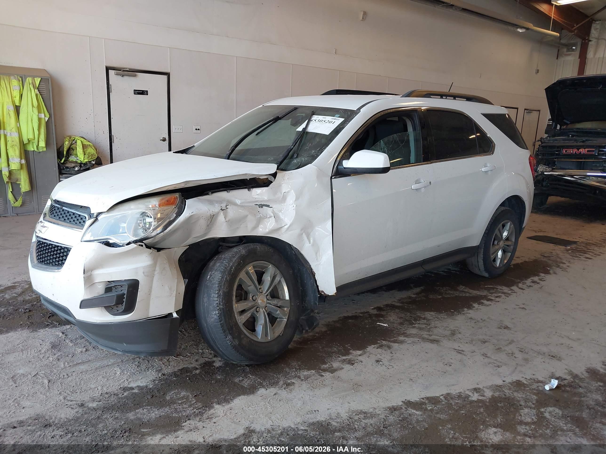 2015 Chevrolet Equinox 1lt White vin: 2GNALBEK4F1153373