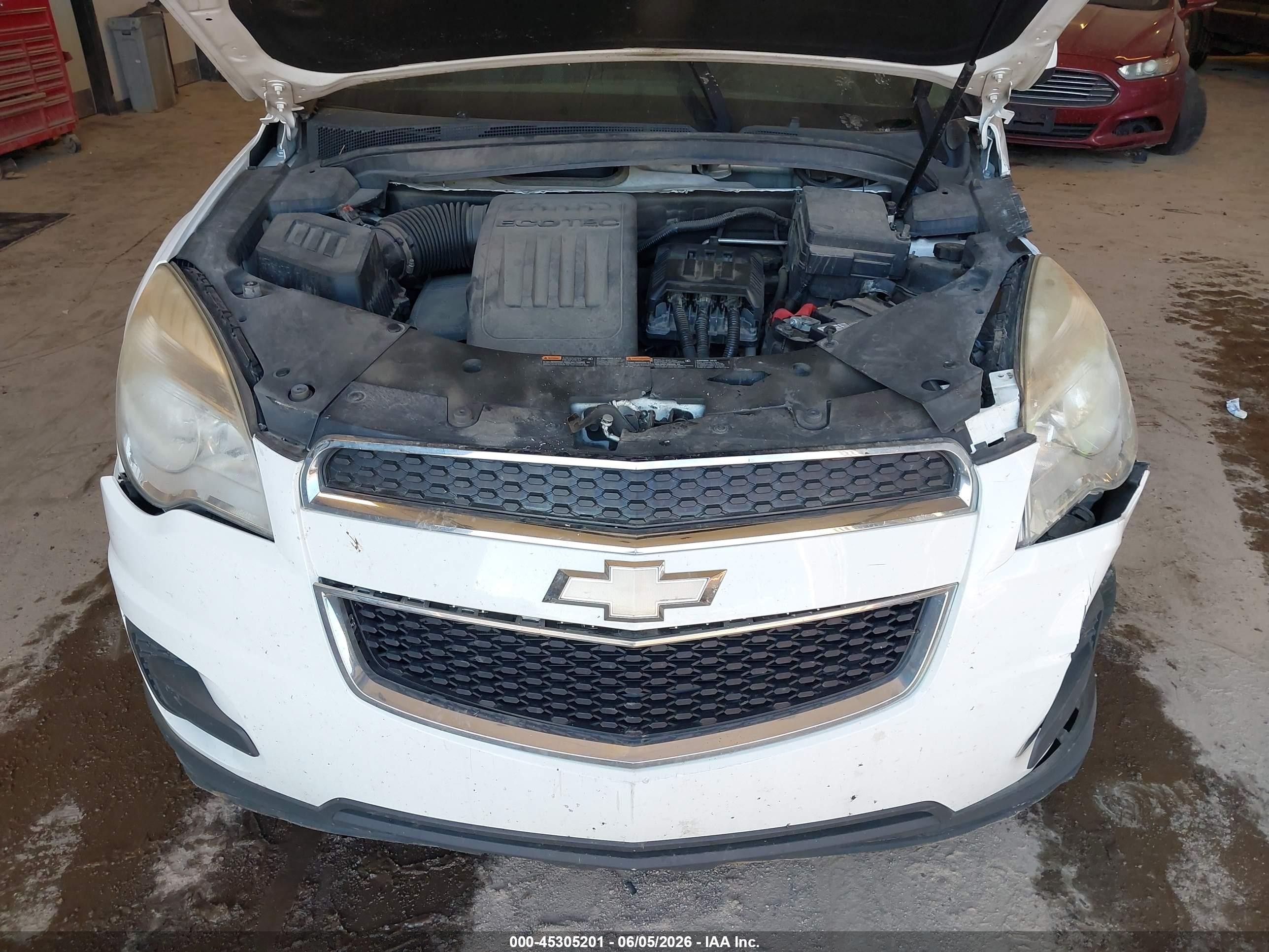 2015 Chevrolet Equinox 1lt White vin: 2GNALBEK4F1153373