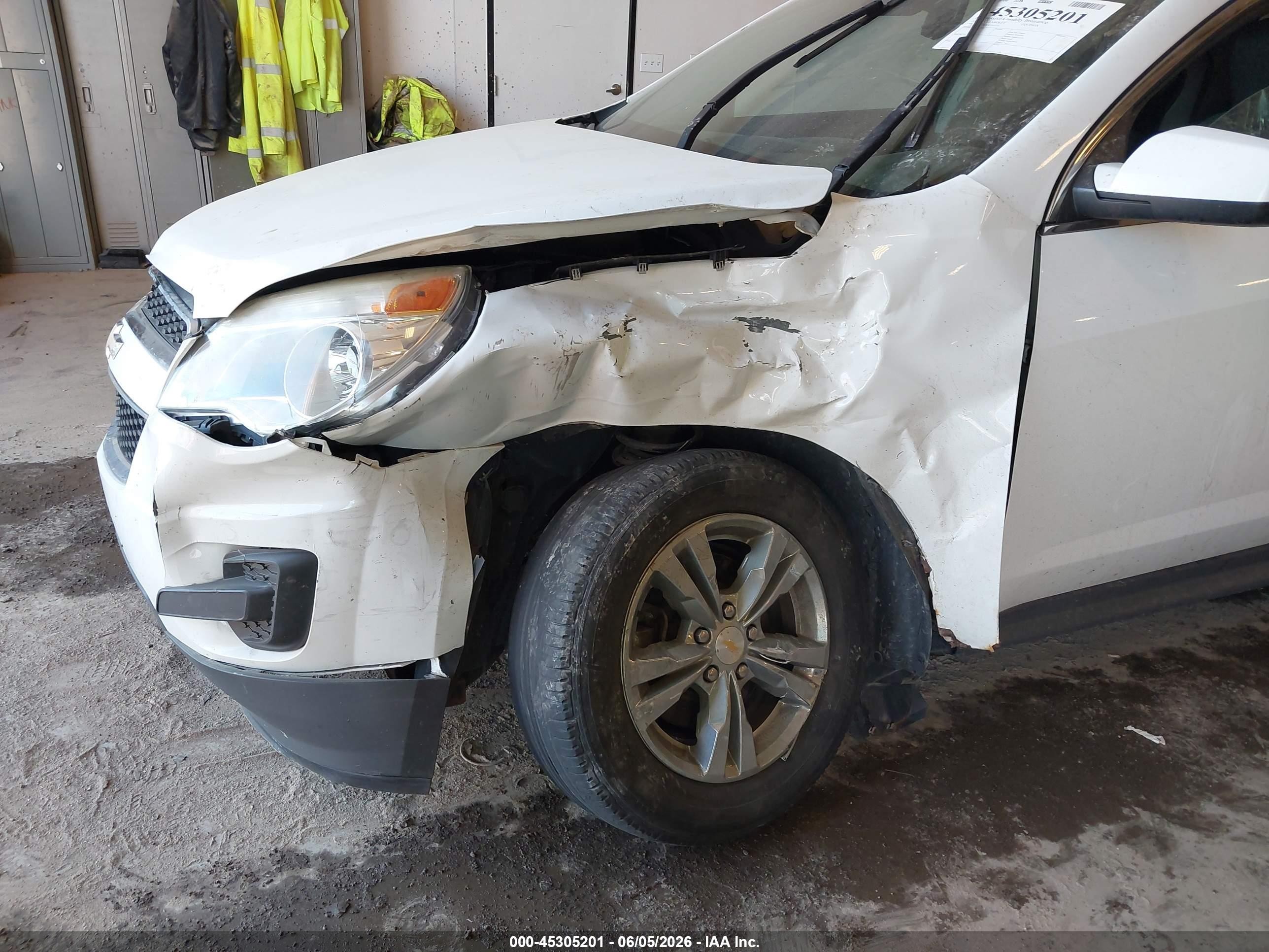 2015 Chevrolet Equinox 1lt White vin: 2GNALBEK4F1153373