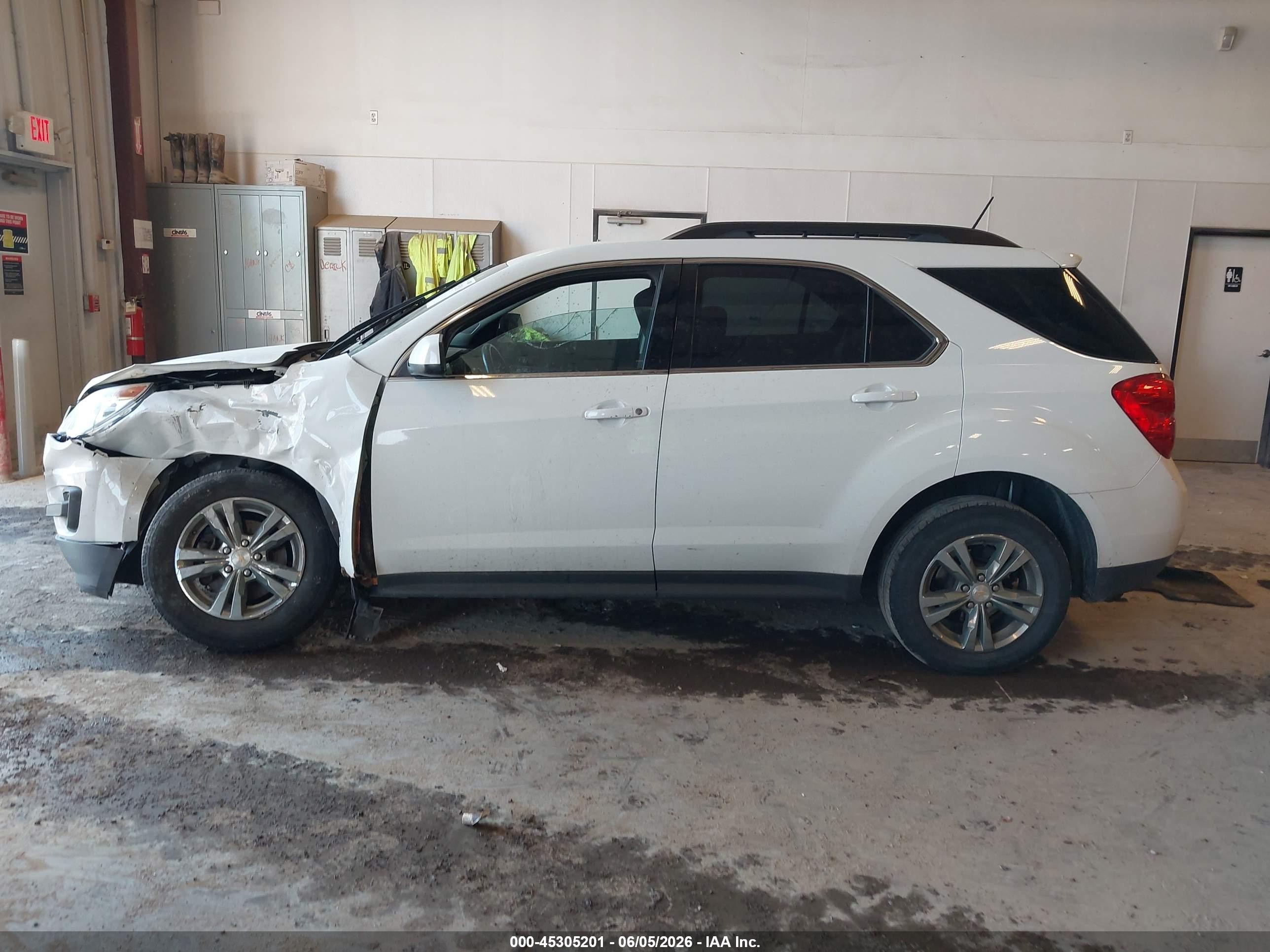 2015 Chevrolet Equinox 1lt White vin: 2GNALBEK4F1153373