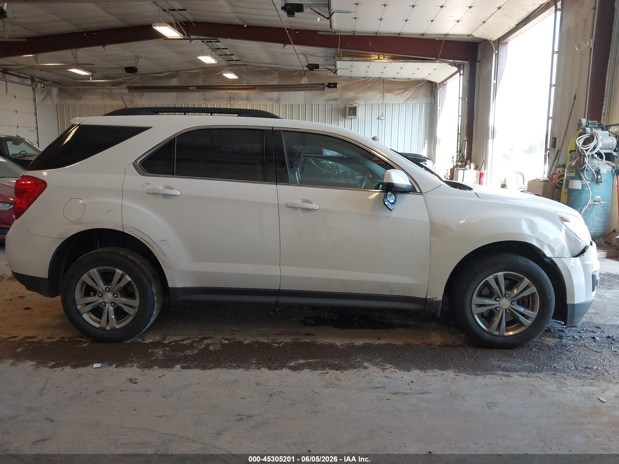 2015 Chevrolet Equinox 1lt White vin: 2GNALBEK4F1153373