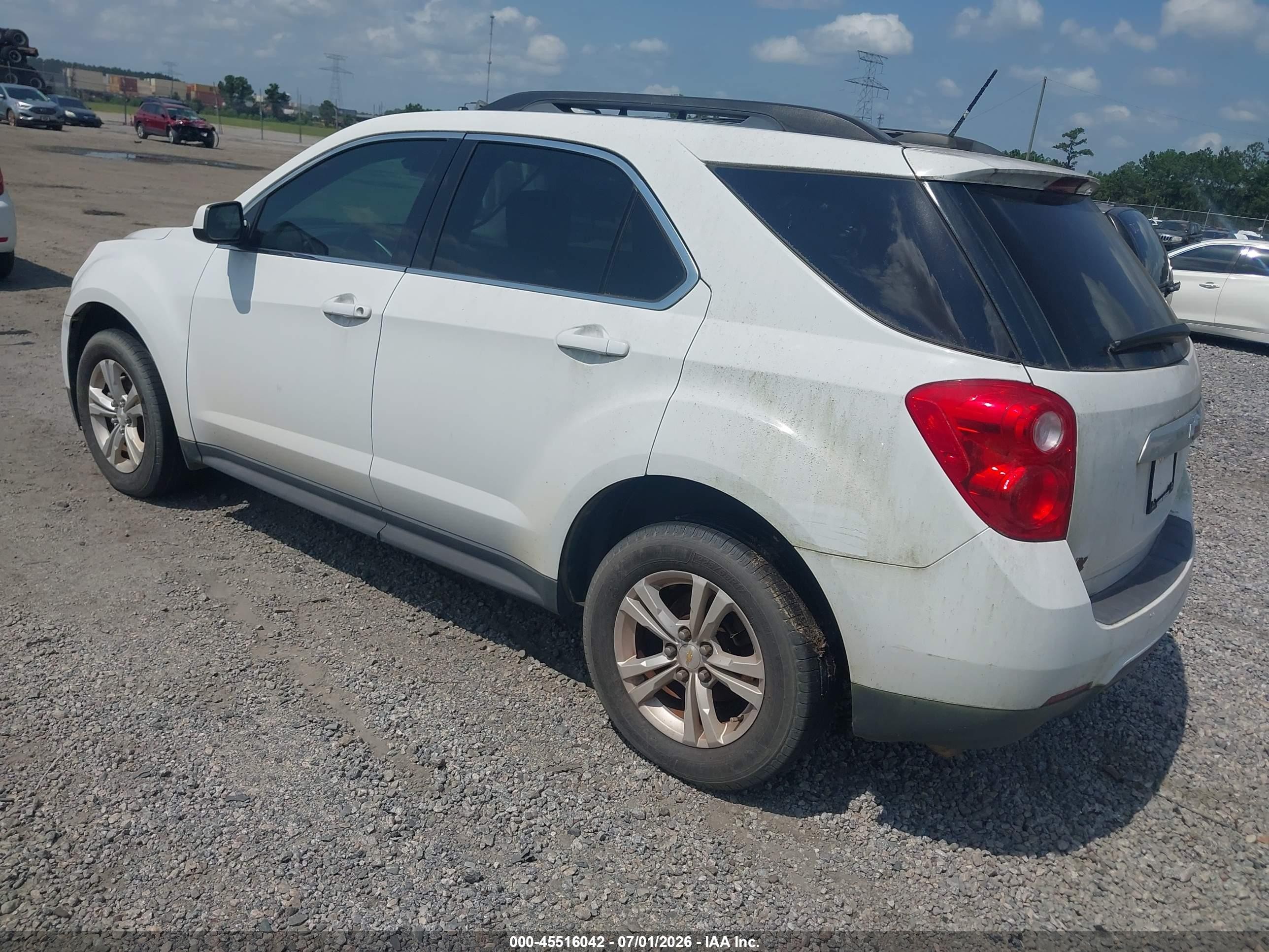 2015 Chevrolet Equinox Lt White vin: 2GNALBEK4F1181061