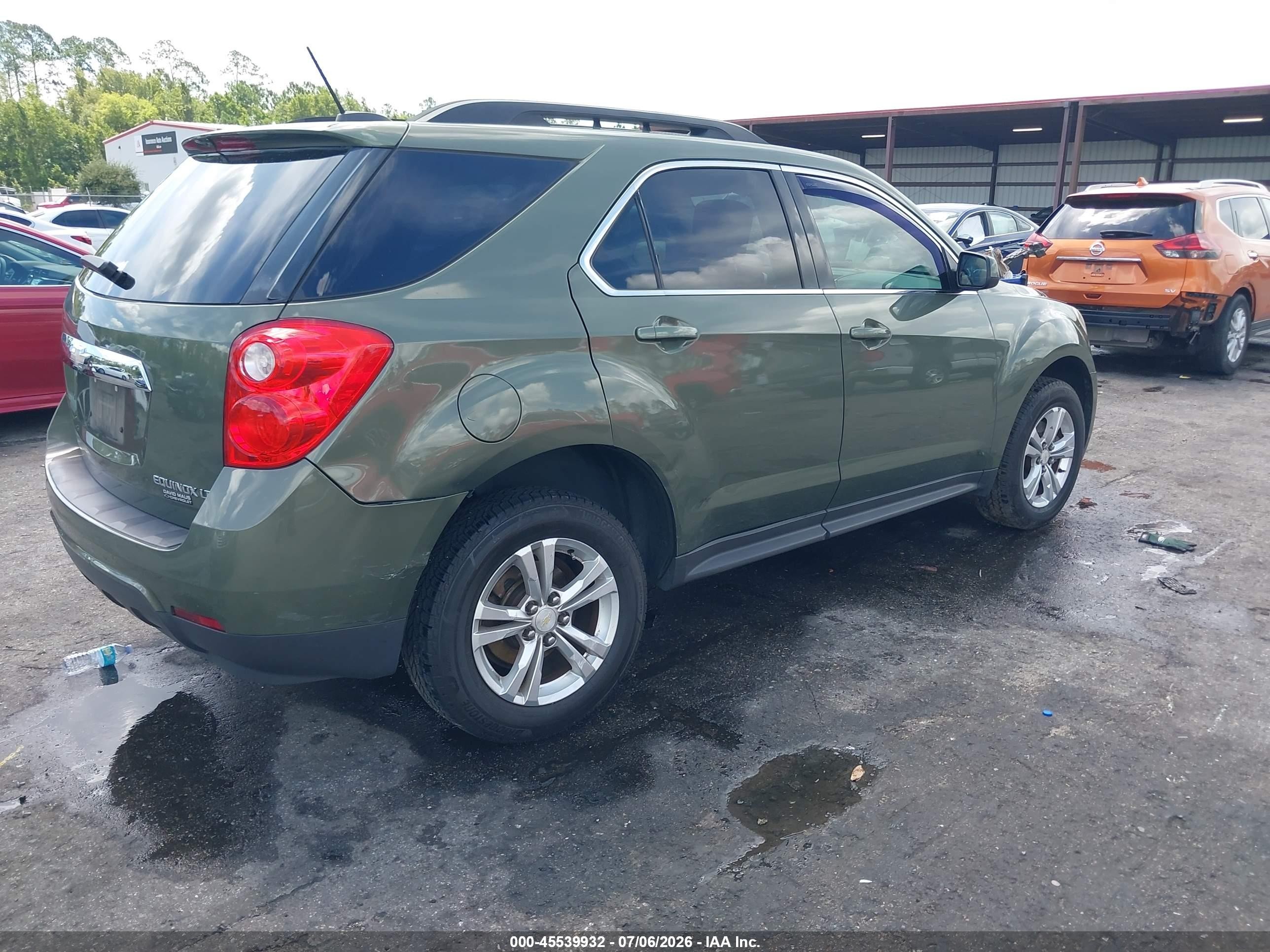 2015 Chevrolet Equinox Lt Green vin: 2GNALBEK4F6183346