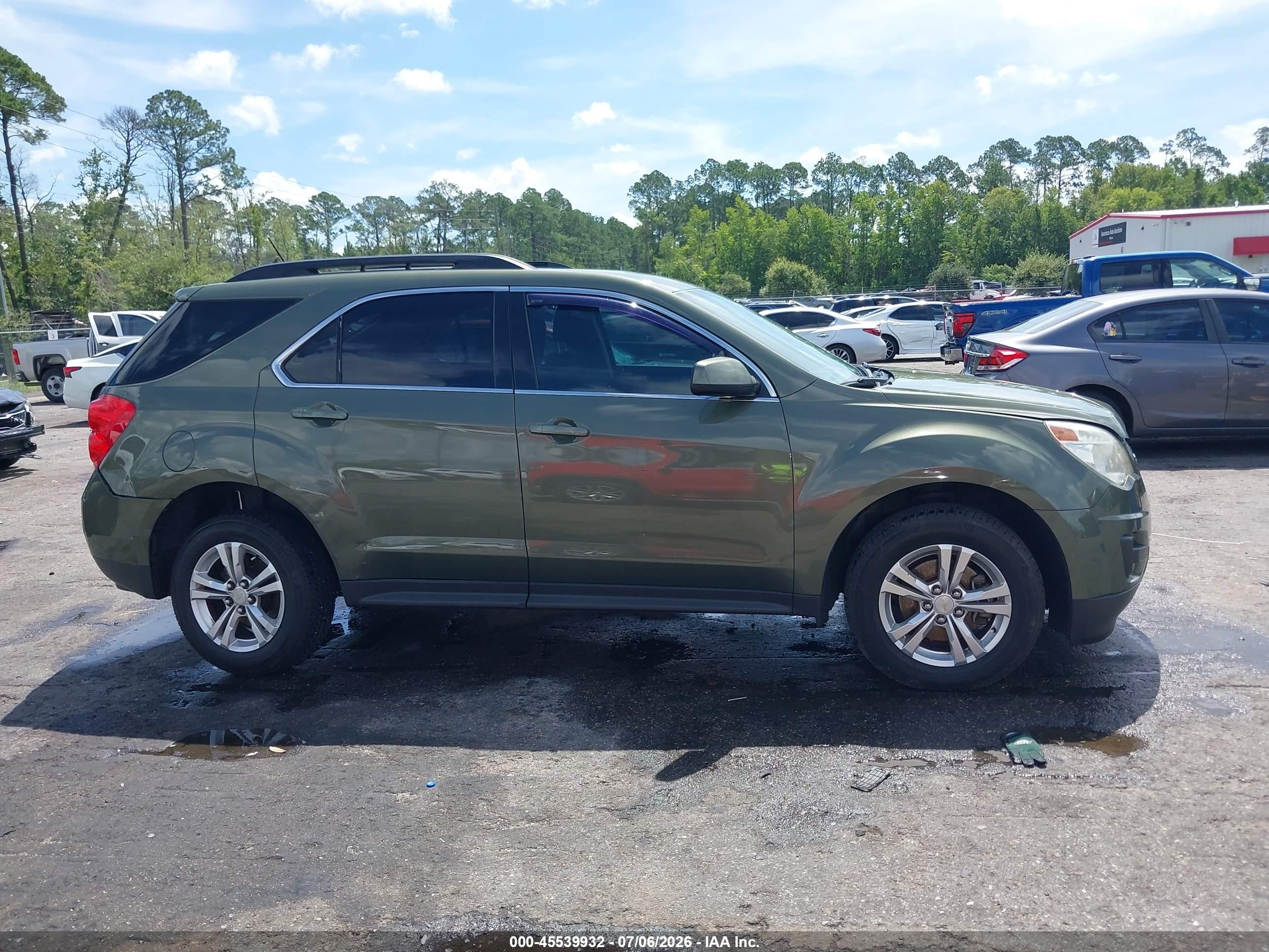 2015 Chevrolet Equinox Lt Green vin: 2GNALBEK4F6183346