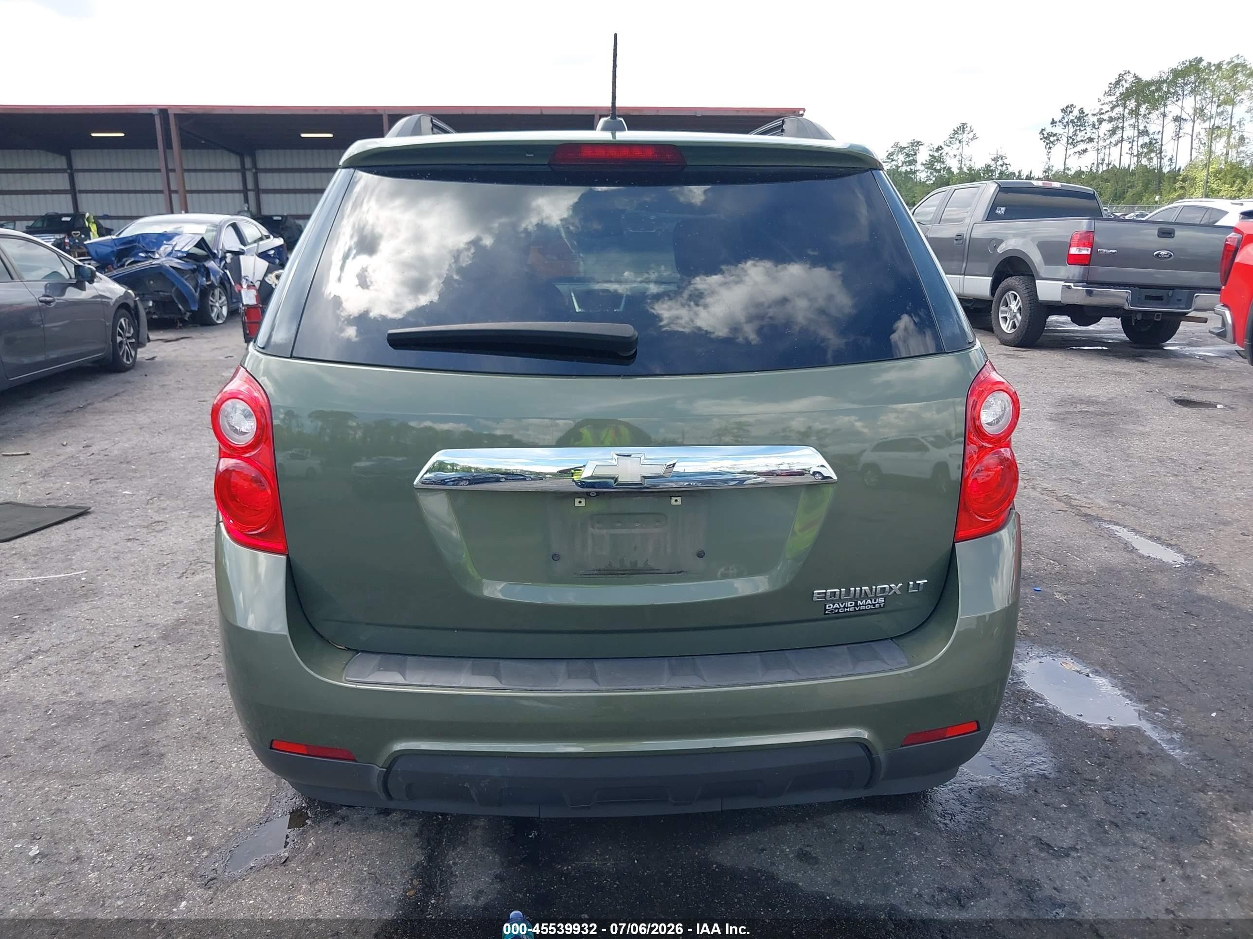 2015 Chevrolet Equinox Lt Green vin: 2GNALBEK4F6183346