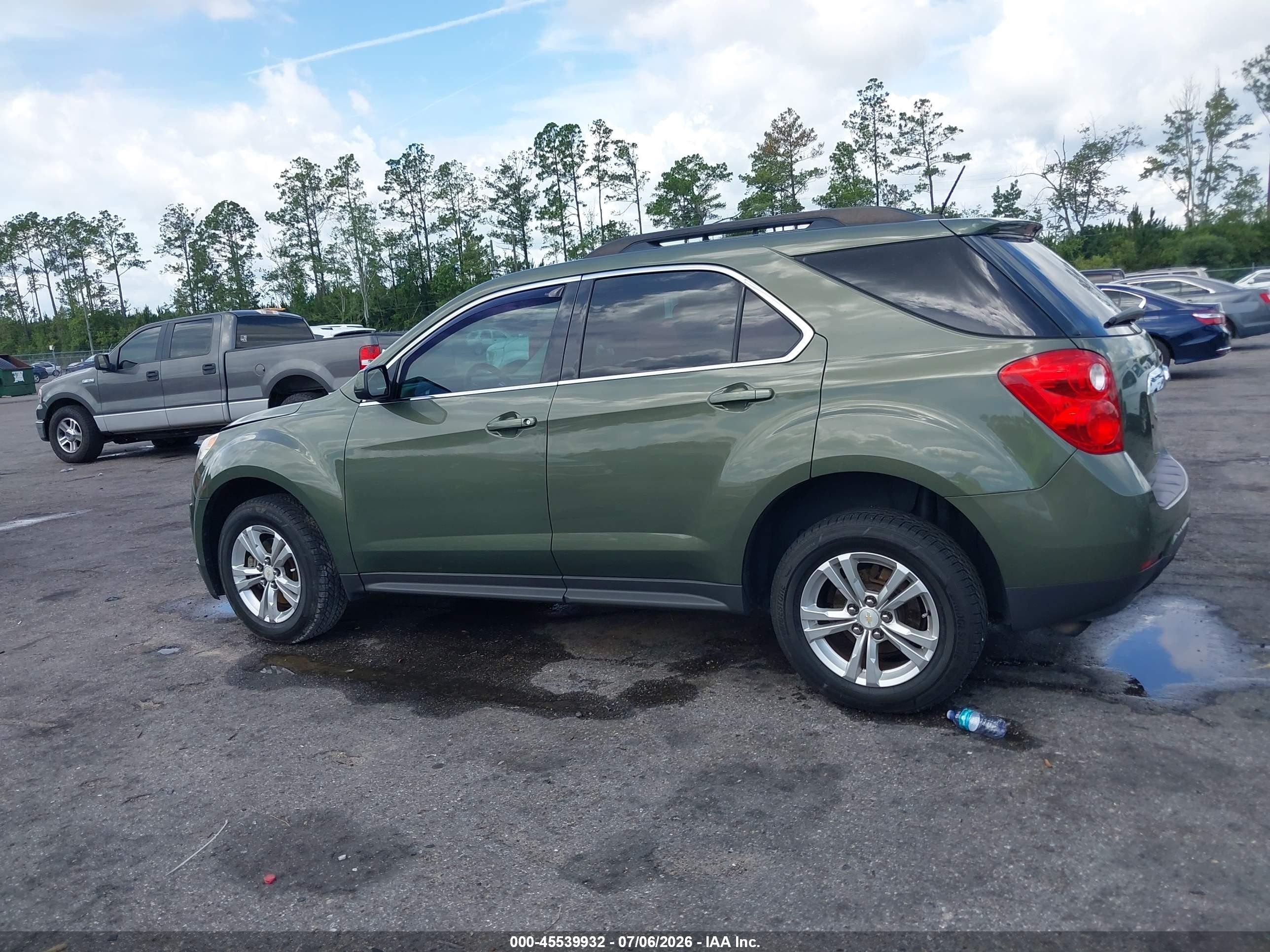 2015 Chevrolet Equinox Lt Green vin: 2GNALBEK4F6183346