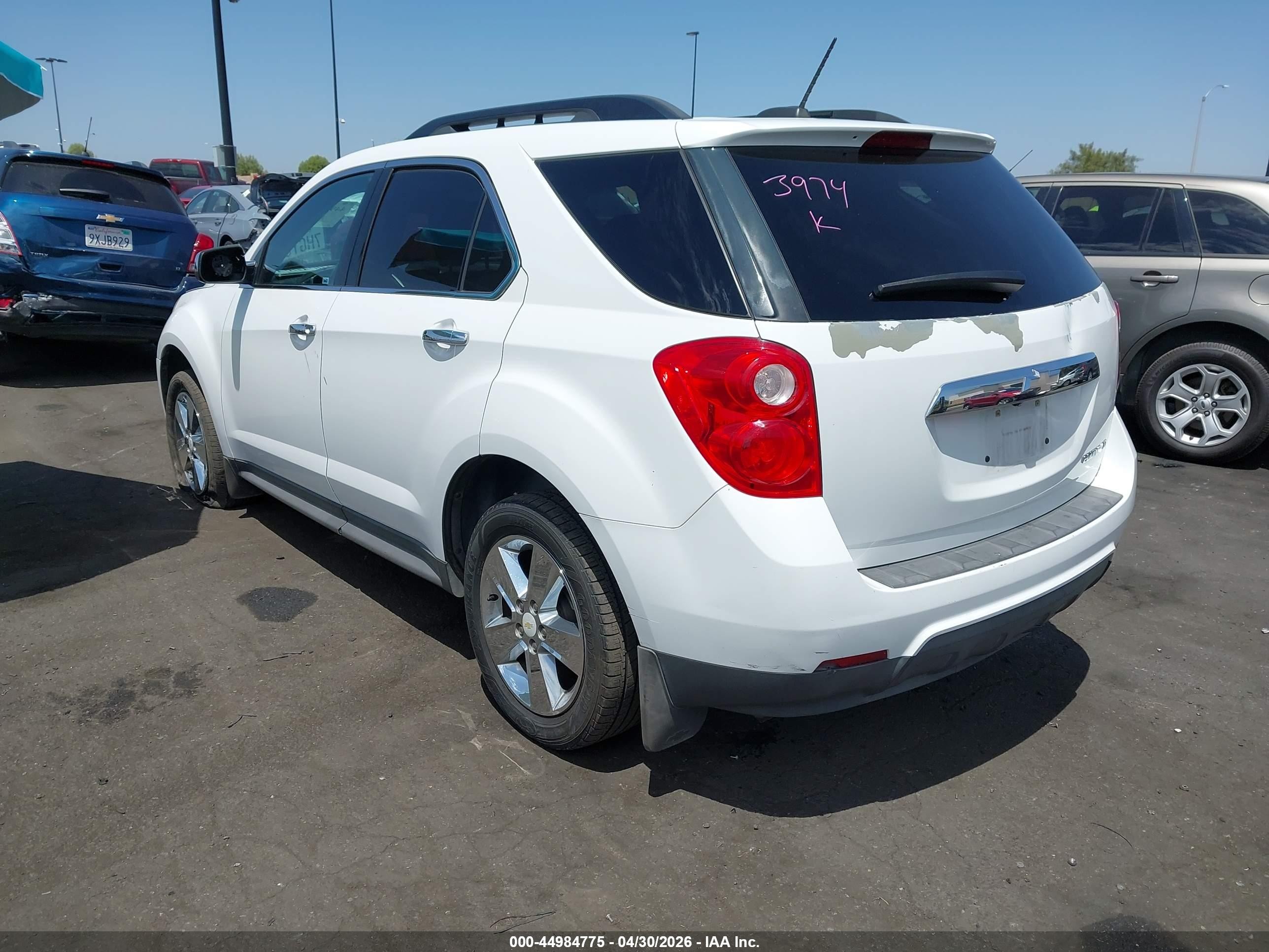 2015 Chevrolet Equinox 1lt Белый vin: 2GNALBEK4F6223974