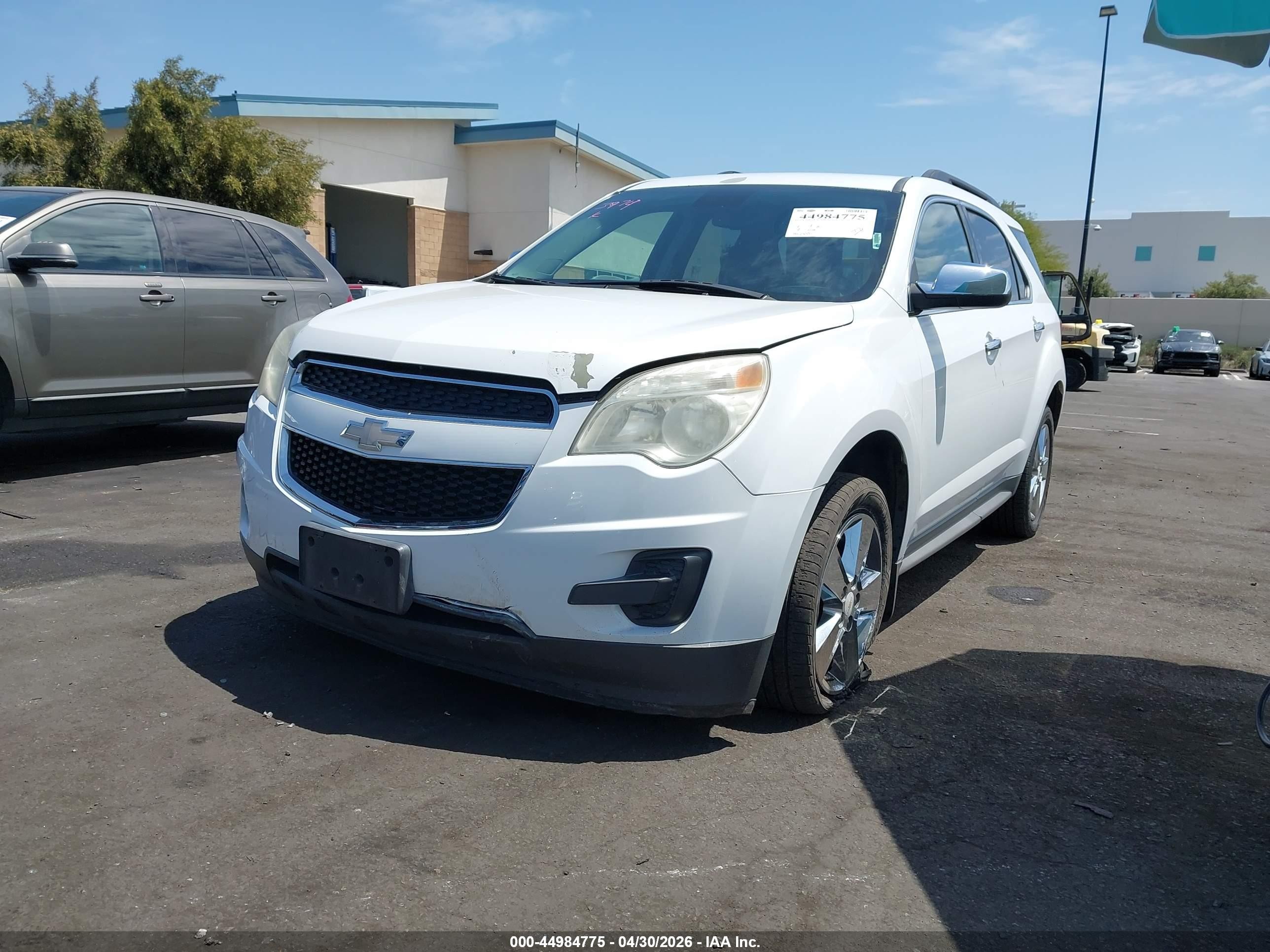 2015 Chevrolet Equinox 1lt Белый vin: 2GNALBEK4F6223974