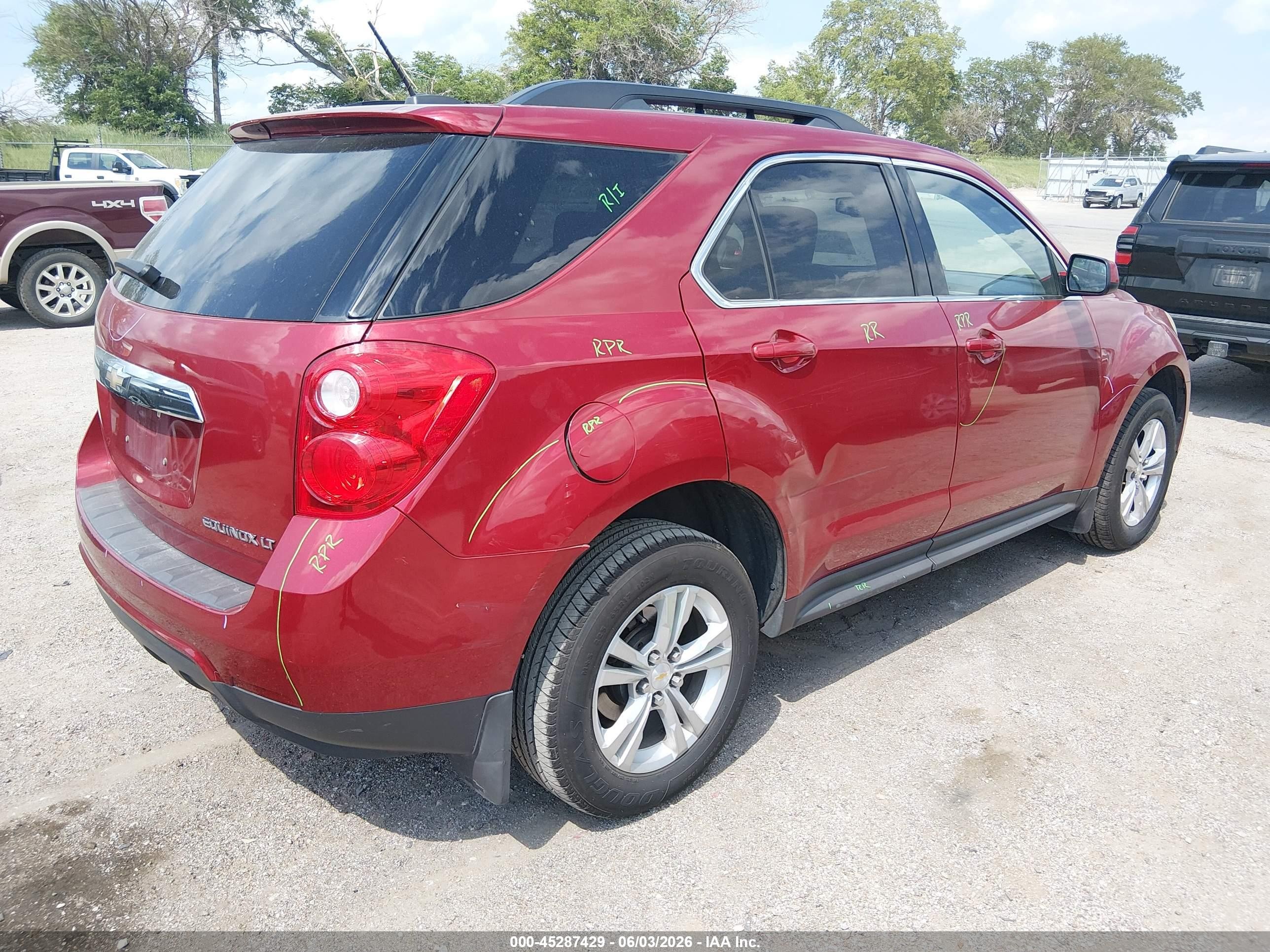 2015 Chevrolet Equinox 1lt Red vin: 2GNALBEK4F6302304