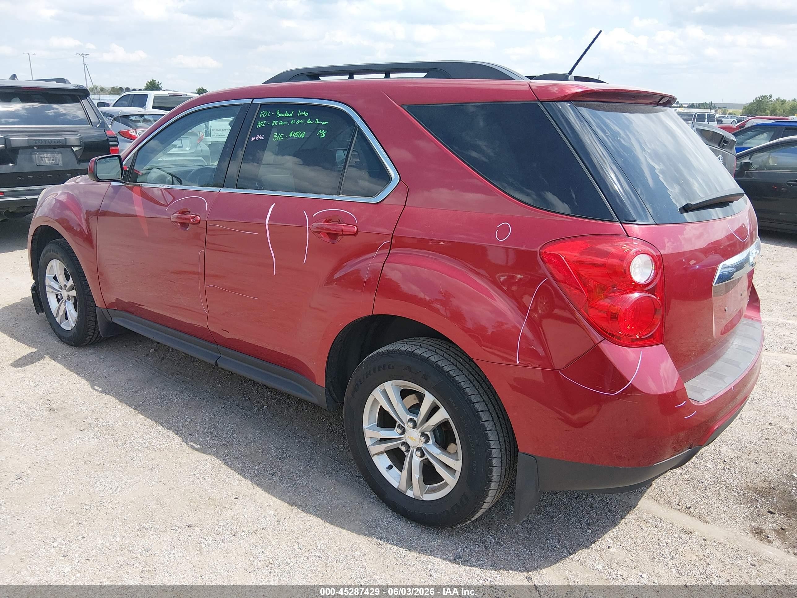 2015 Chevrolet Equinox 1lt Red vin: 2GNALBEK4F6302304