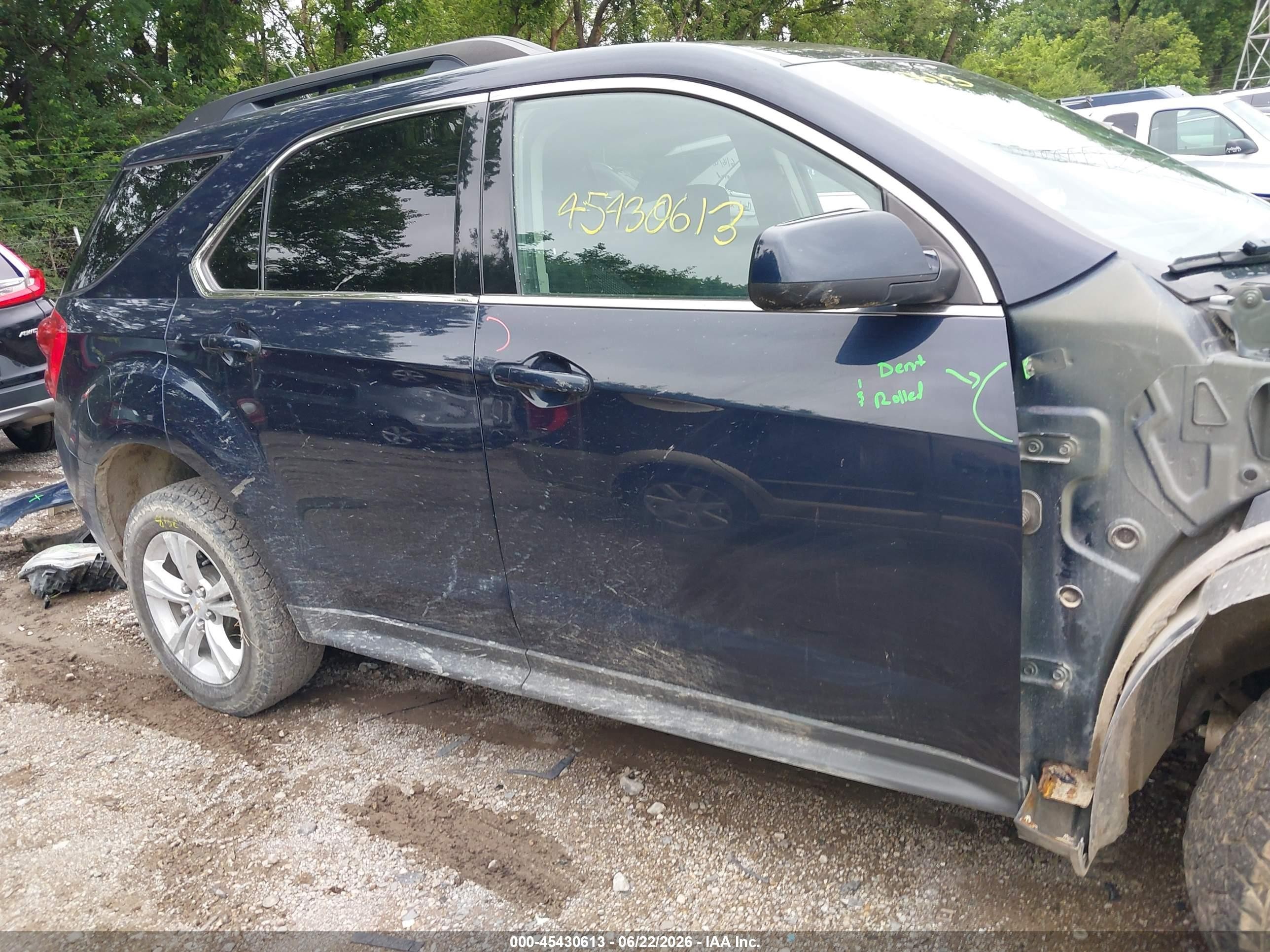 2015 Chevrolet Equinox Lt Dark Blue vin: 2GNALBEK4F6348697