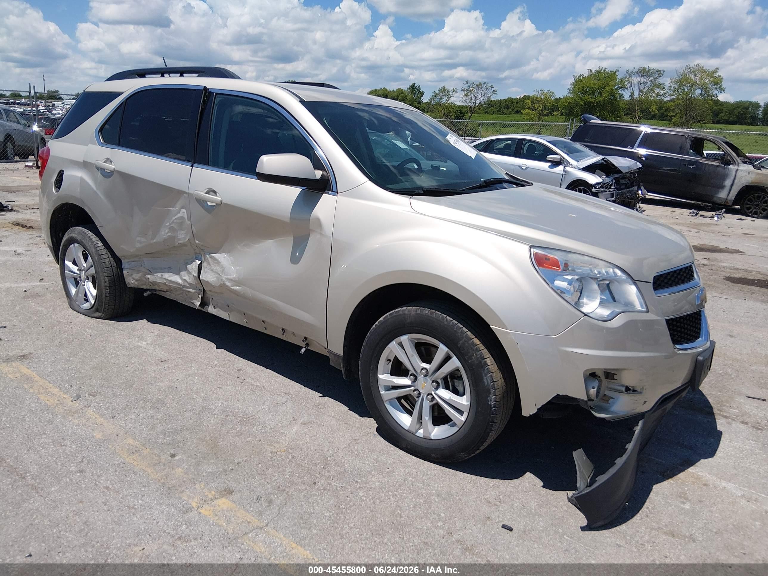 2015 Chevrolet Equinox Lt Желто-коричневый vin: 2GNALBEK4F6395227