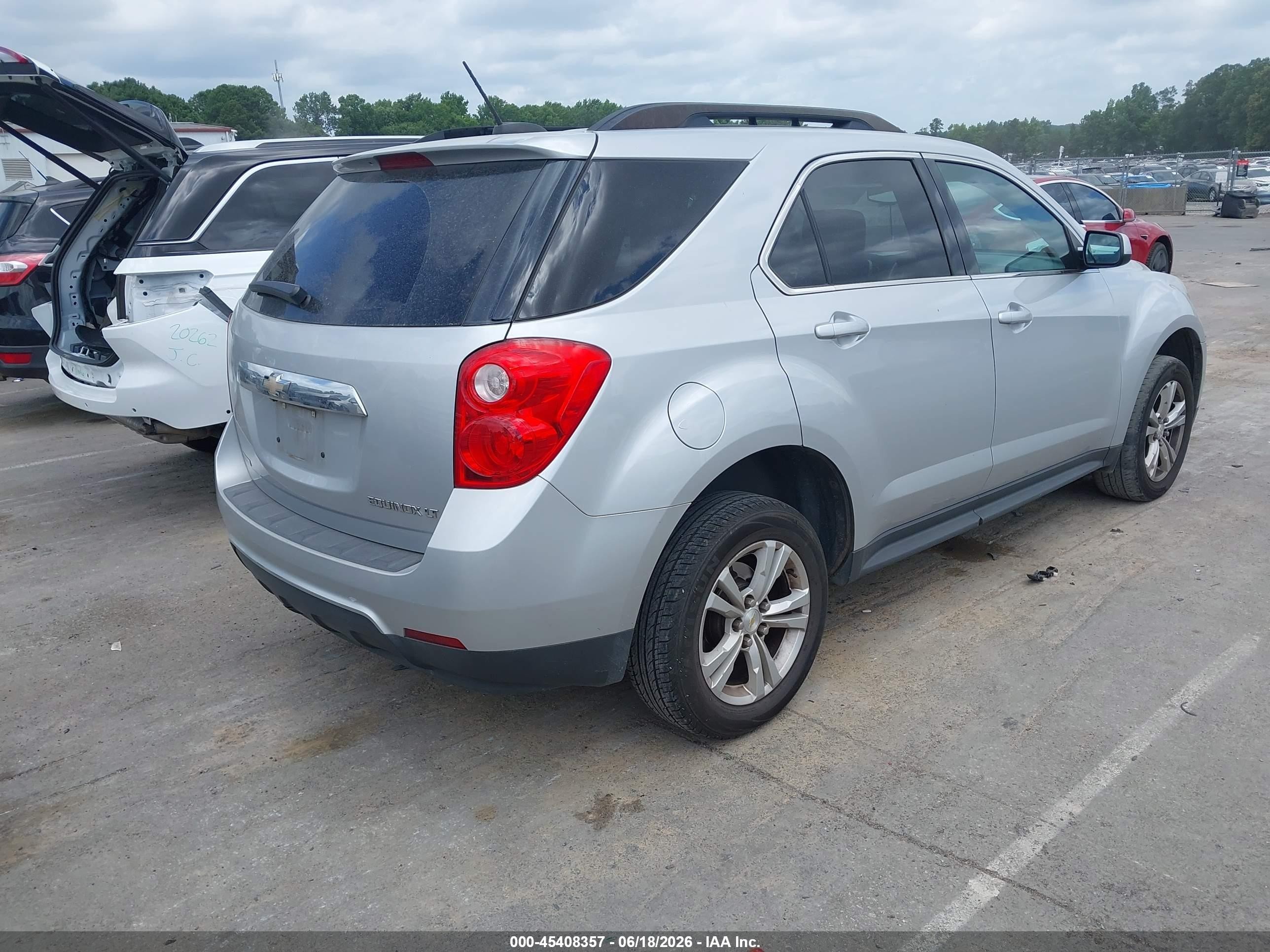 2015 Chevrolet Equinox Lt Серебряный vin: 2GNALBEK4F6406923