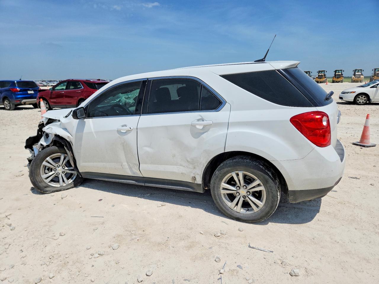 2012 Chevrolet Equinox Ls White vin: 2GNALBEK5C1267314