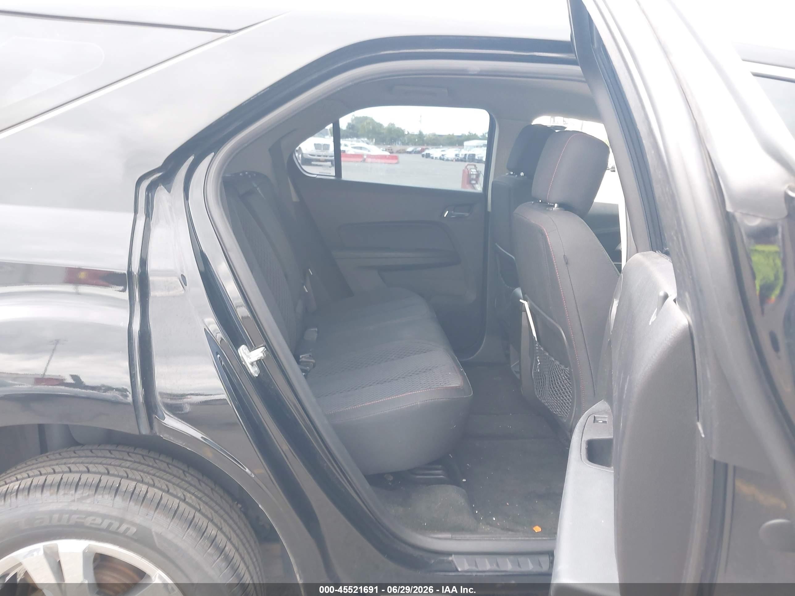 2012 Chevrolet Equinox Ls Black vin: 2GNALBEK5C6115861