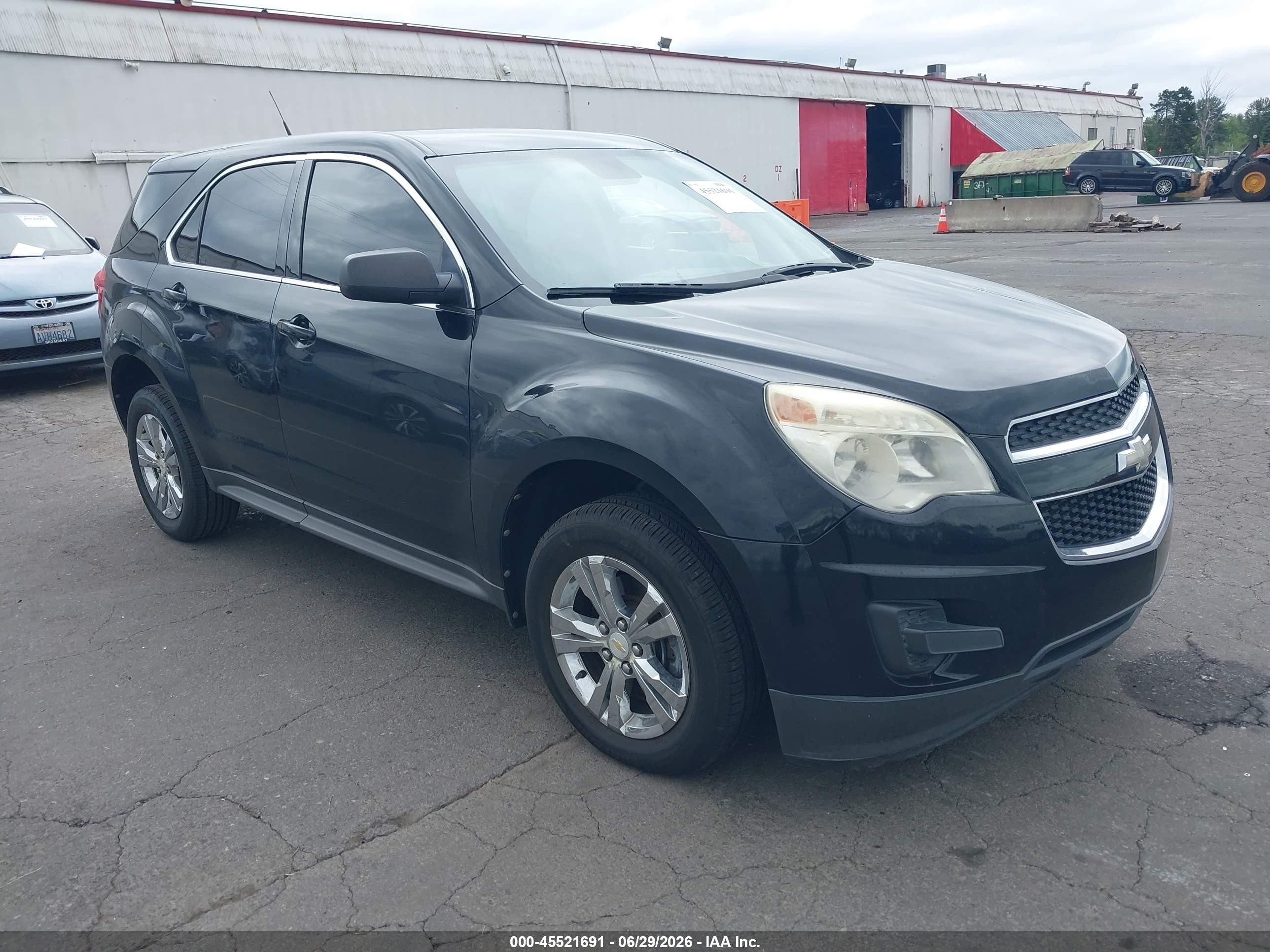 2012 Chevrolet Equinox Ls Black vin: 2GNALBEK5C6115861