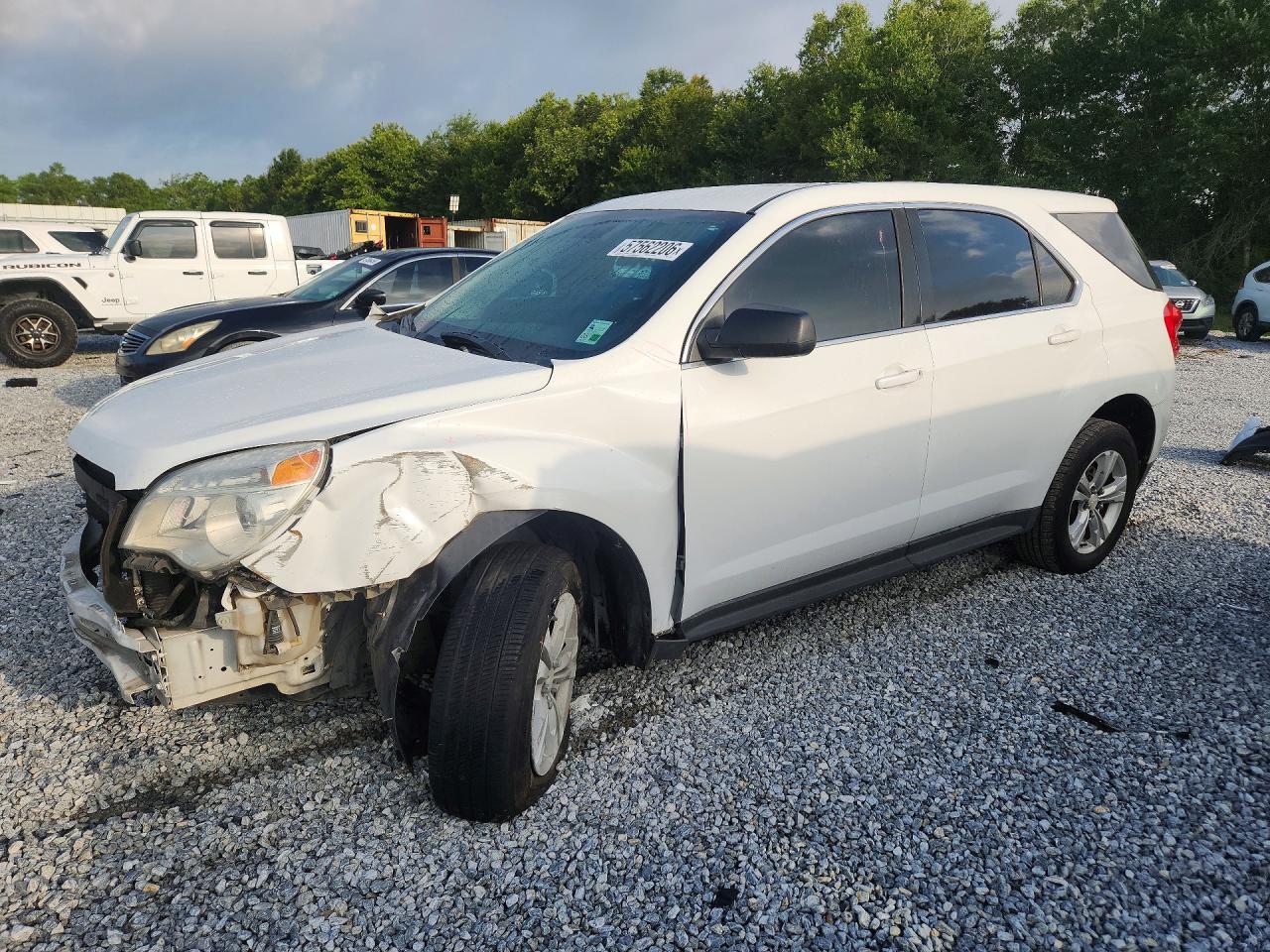 2012 Chevrolet Equinox Ls Белый vin: 2GNALBEK5C6331385