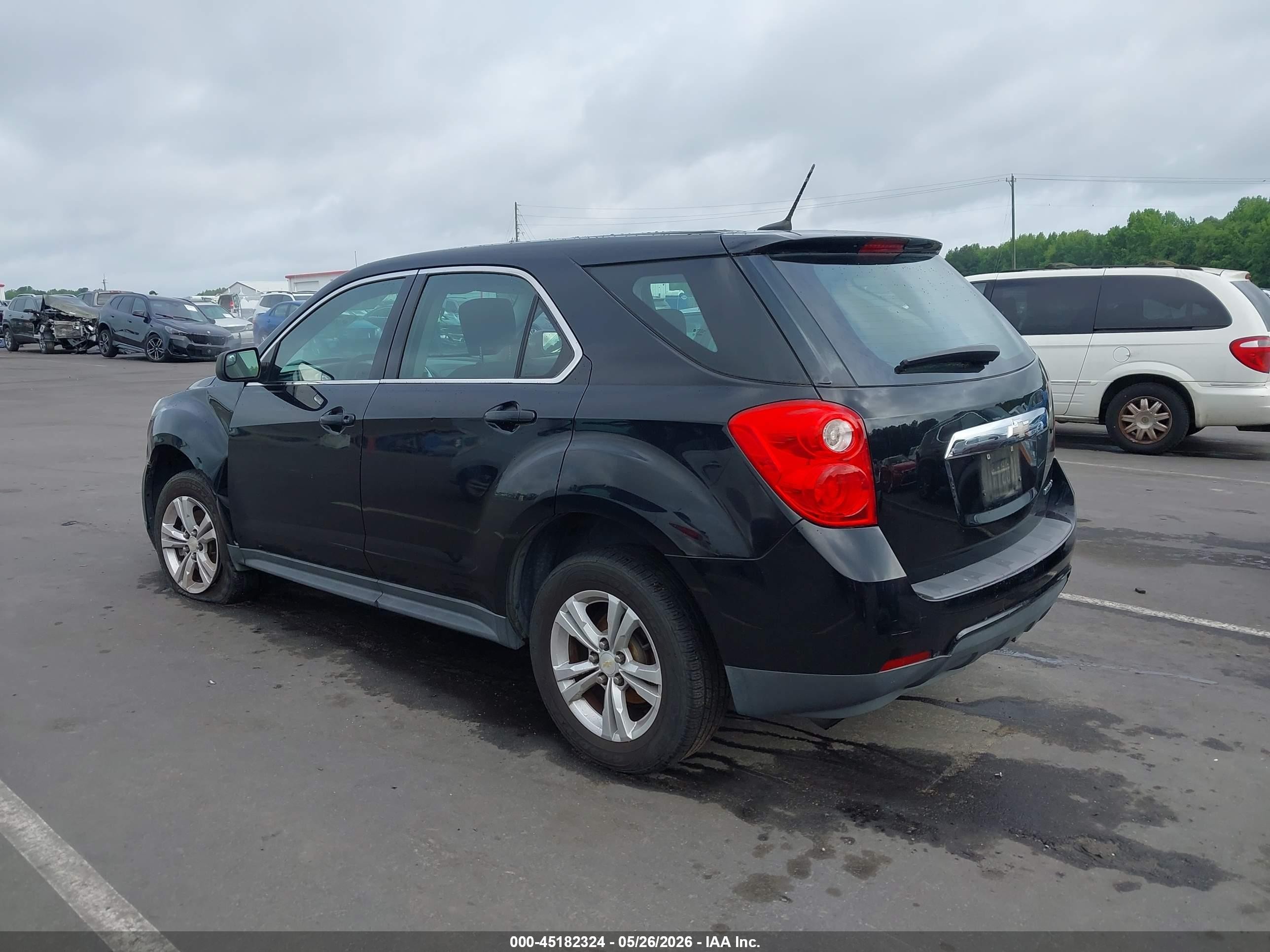 2013 Chevrolet Equinox Ls Черный vin: 2GNALBEK5D1155825