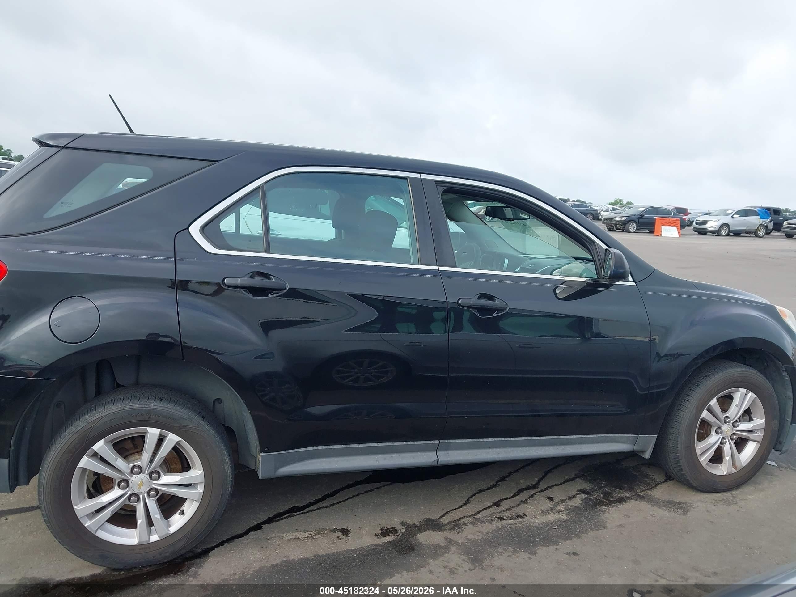2013 Chevrolet Equinox Ls Черный vin: 2GNALBEK5D1155825