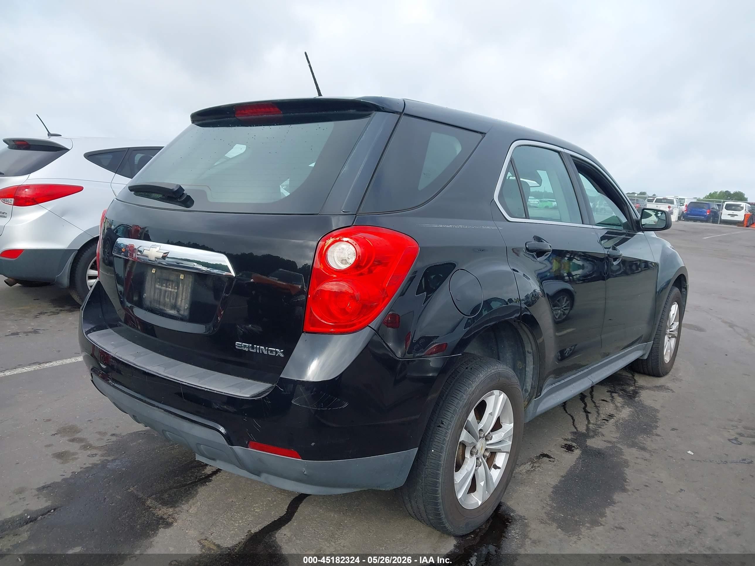 2013 Chevrolet Equinox Ls Черный vin: 2GNALBEK5D1155825