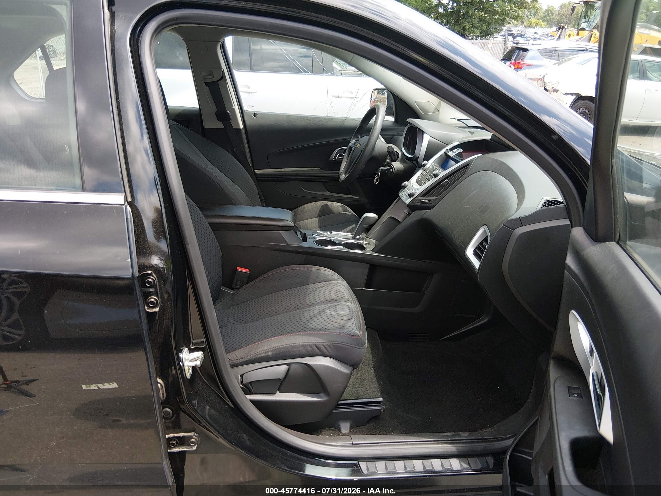 2013 Chevrolet Equinox Ls Black vin: 2GNALBEK5D1195693