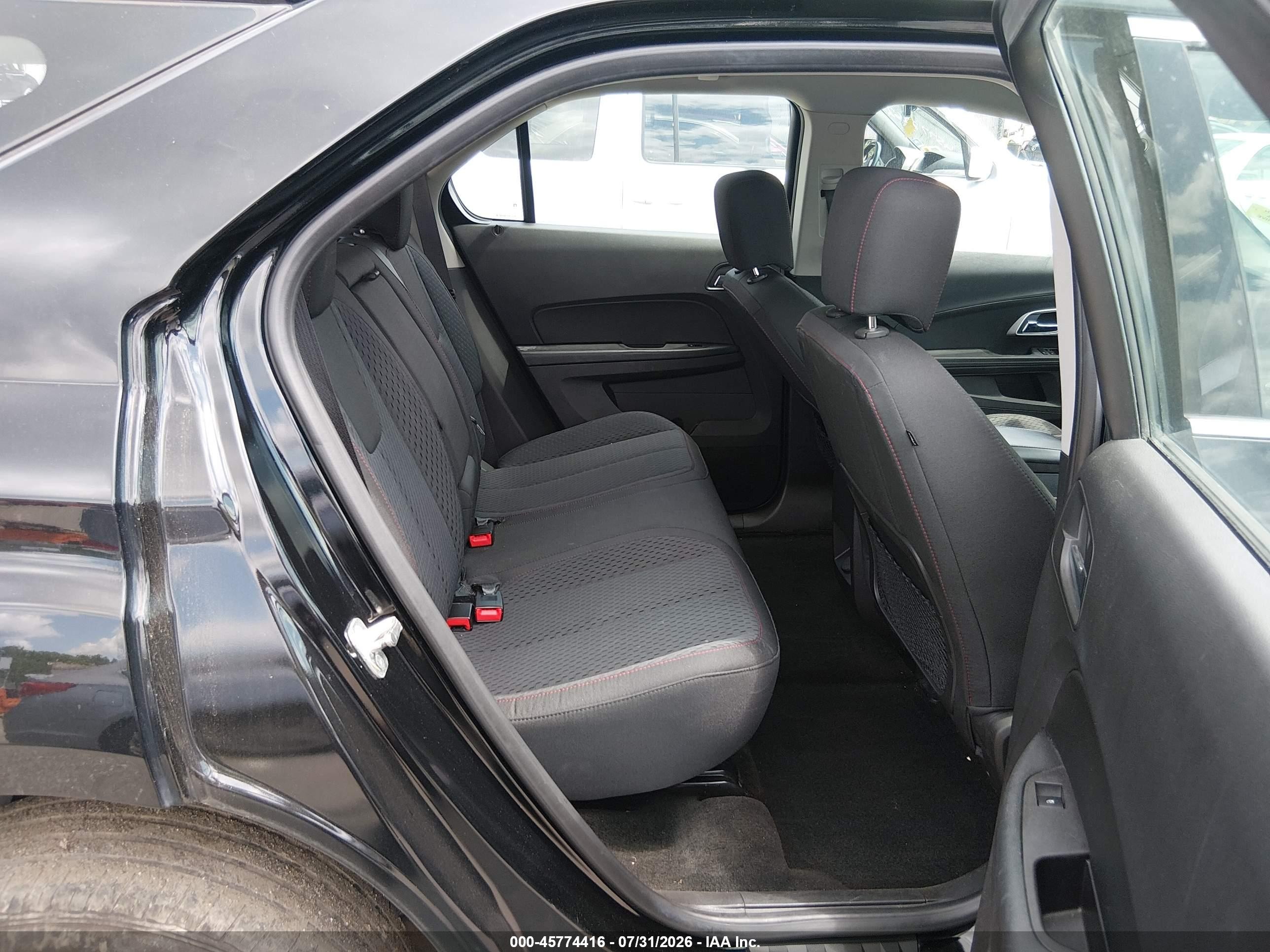 2013 Chevrolet Equinox Ls Black vin: 2GNALBEK5D1195693