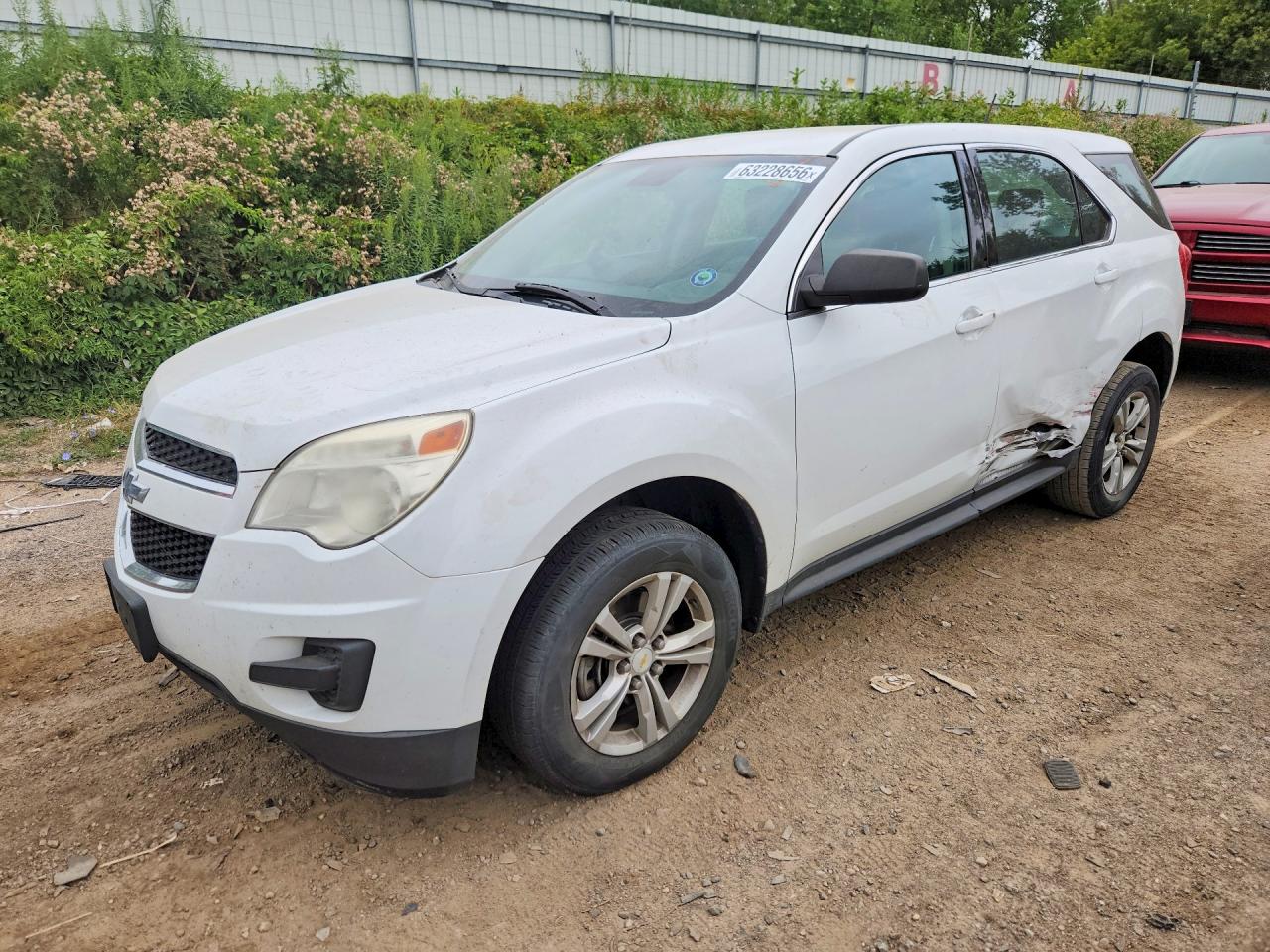 2013 Chevrolet Equinox Ls White vin: 2GNALBEK5D1206630