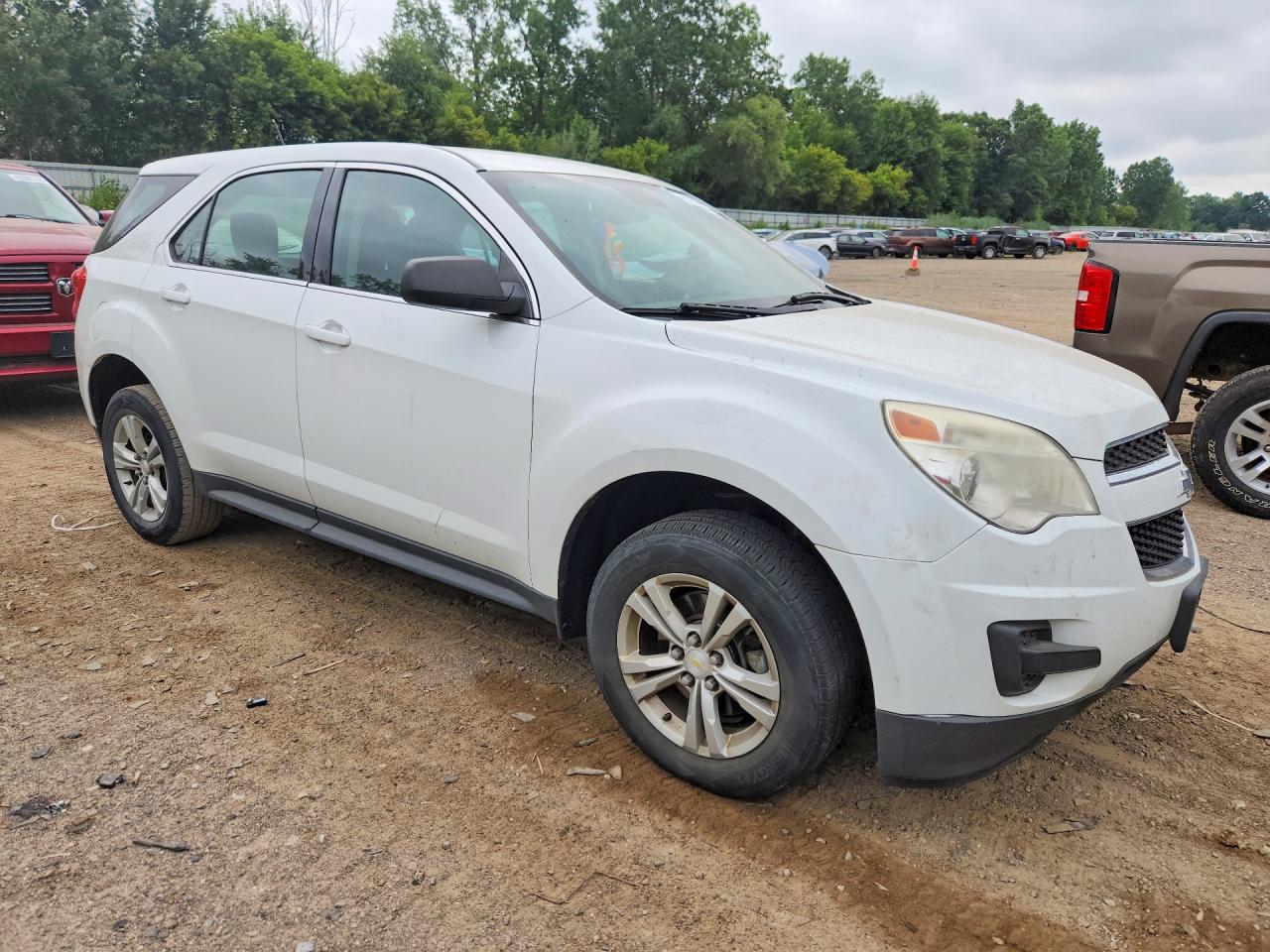 2013 Chevrolet Equinox Ls White vin: 2GNALBEK5D1206630