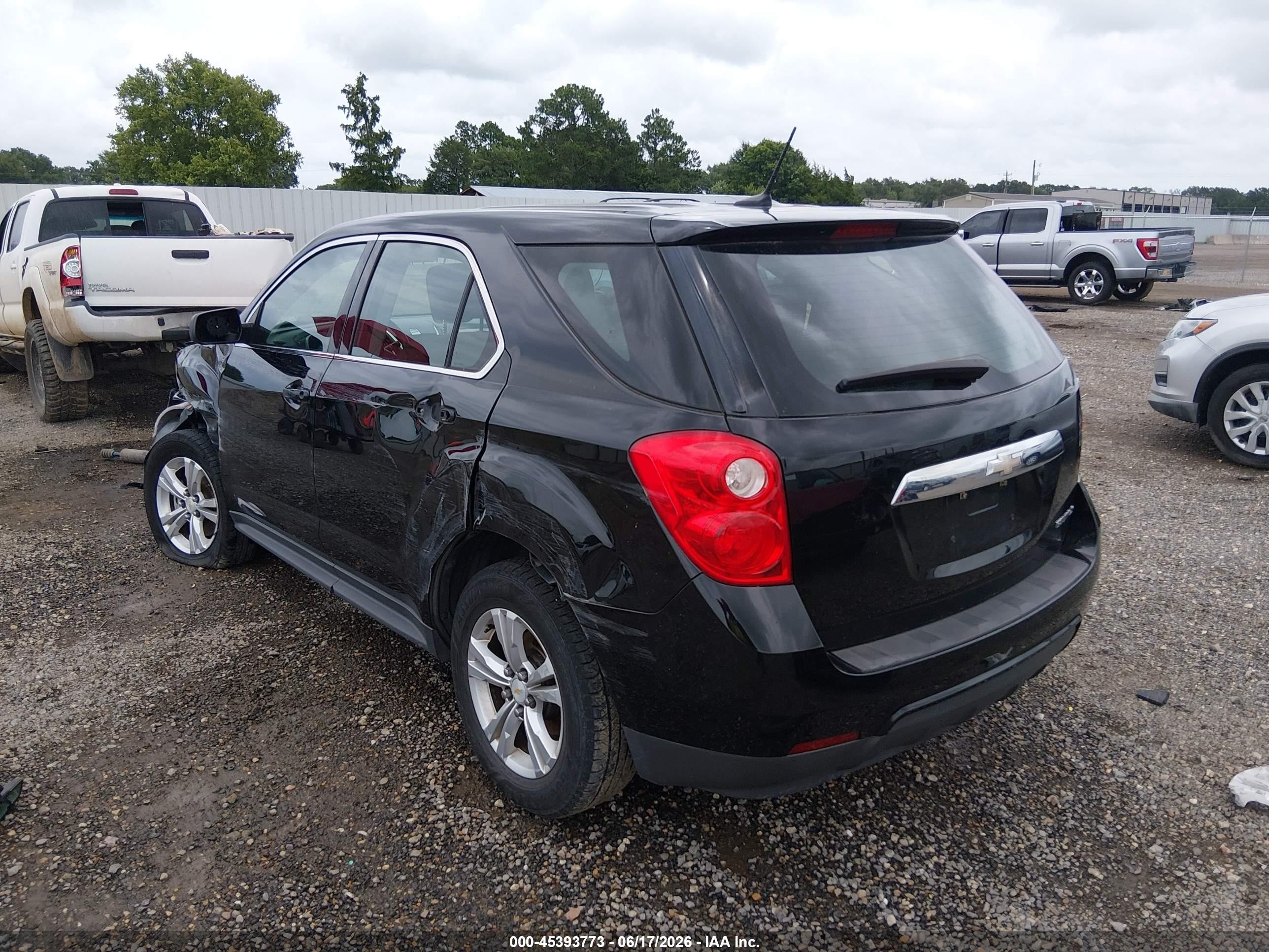 2013 Chevrolet Equinox Ls Черный vin: 2GNALBEK5D6423100