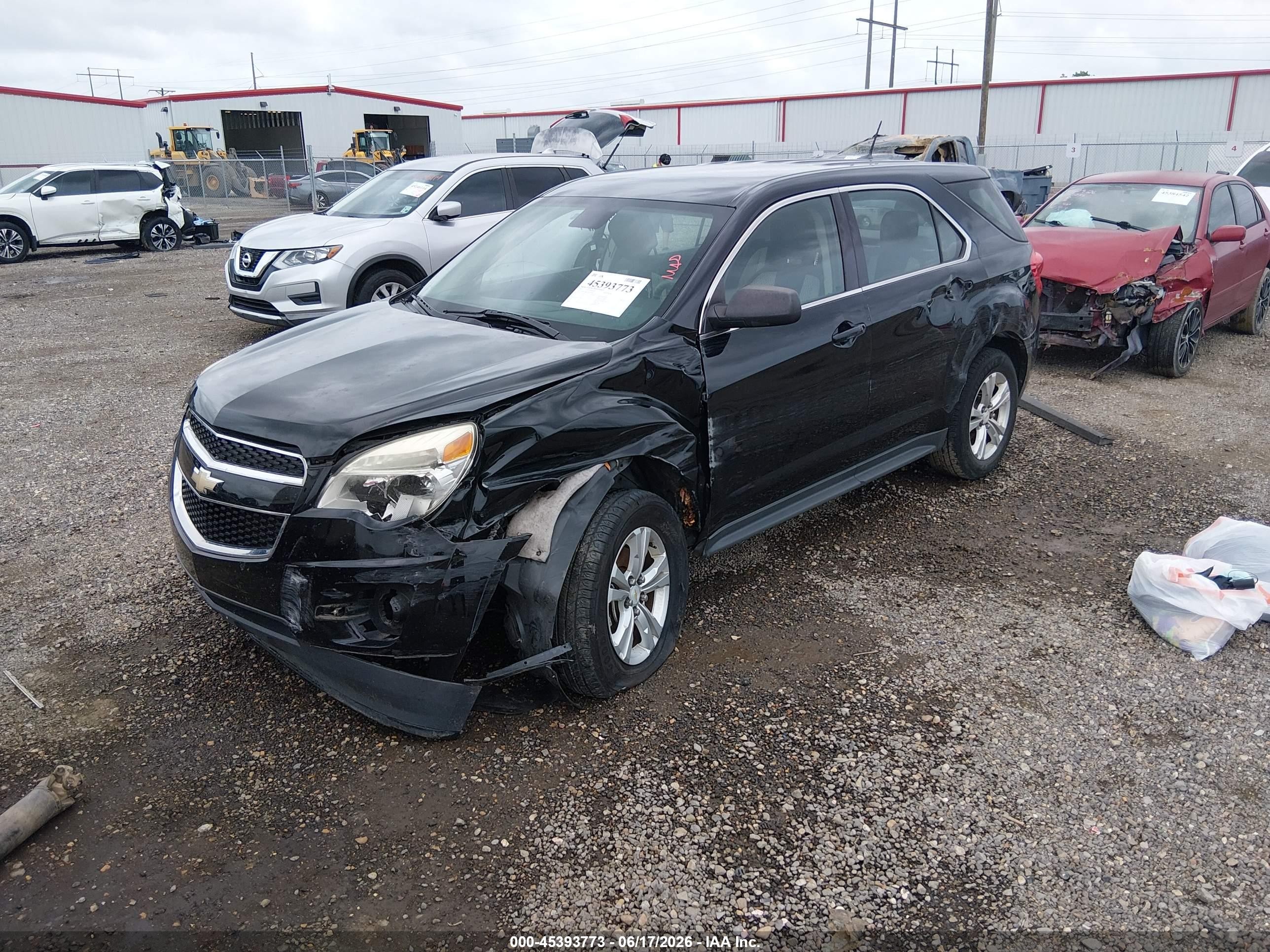 2013 Chevrolet Equinox Ls Черный vin: 2GNALBEK5D6423100
