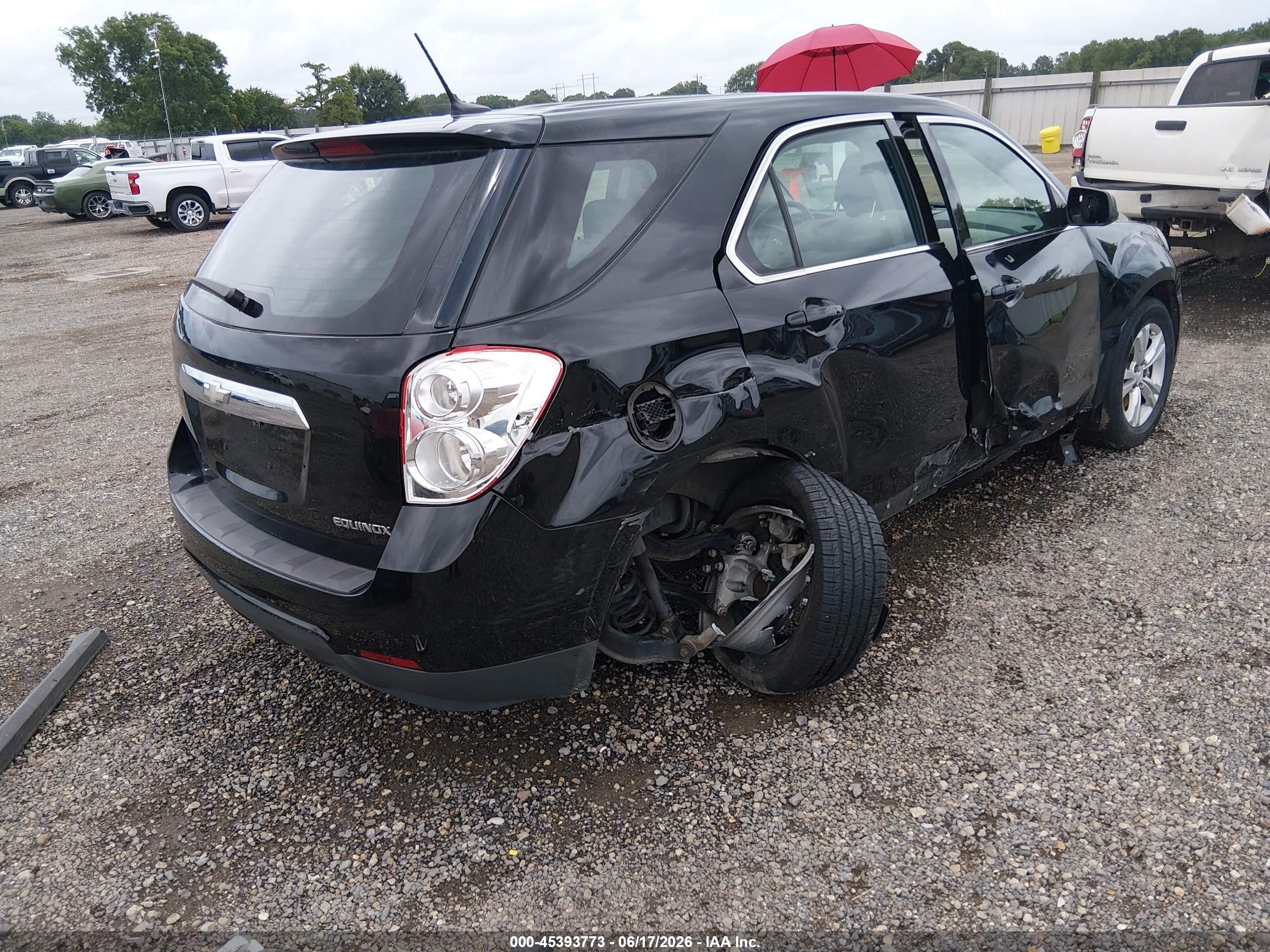 2013 Chevrolet Equinox Ls Черный vin: 2GNALBEK5D6423100