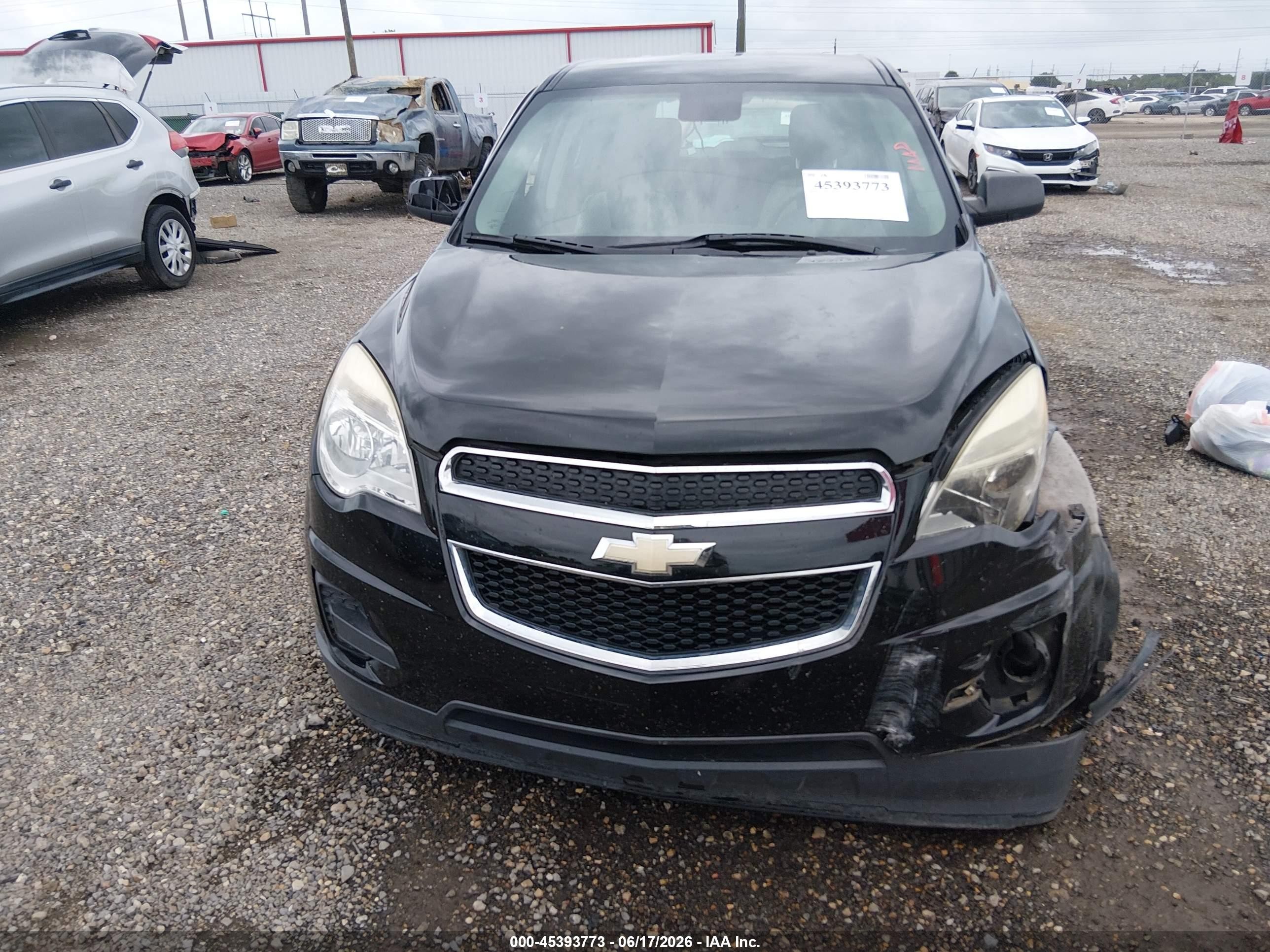 2013 Chevrolet Equinox Ls Черный vin: 2GNALBEK5D6423100