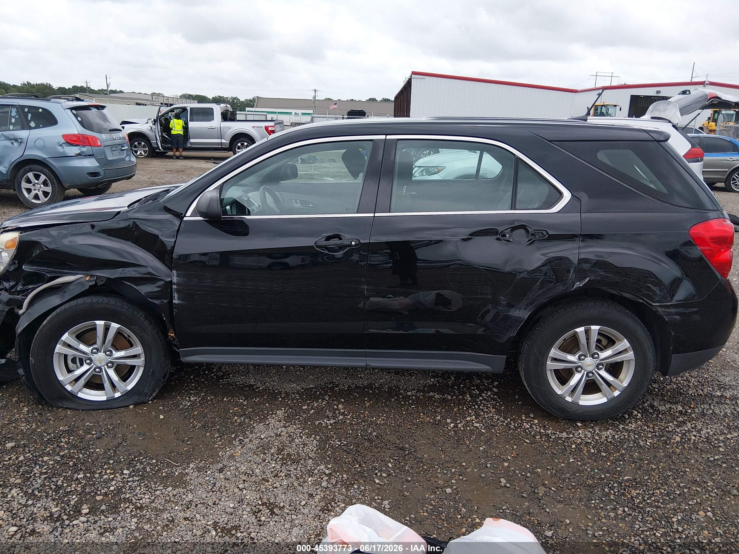 2013 Chevrolet Equinox Ls Черный vin: 2GNALBEK5D6423100