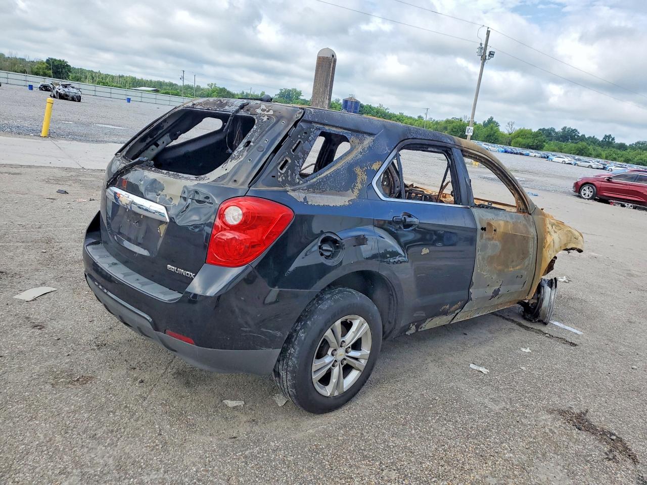 2013 Chevrolet Equinox Ls Black vin: 2GNALBEK5D6425977