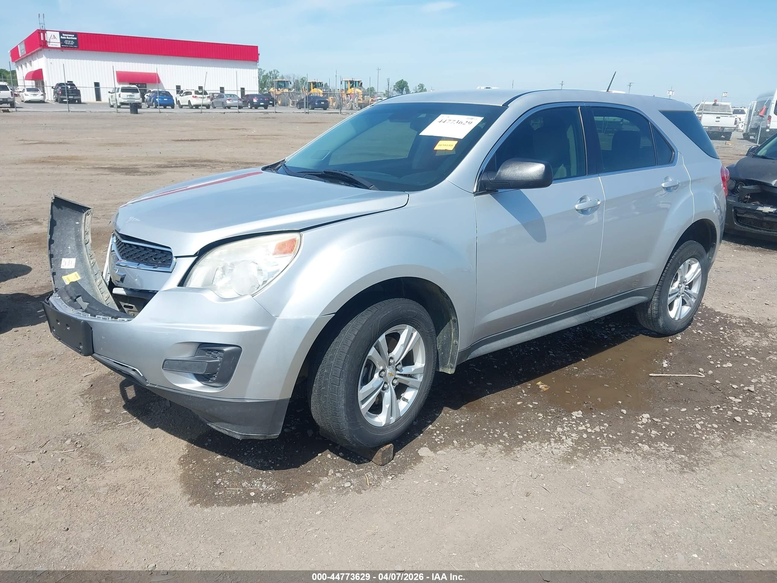 2013 Chevrolet Equinox Ls Silver vin: 2GNALBEK5D6428359