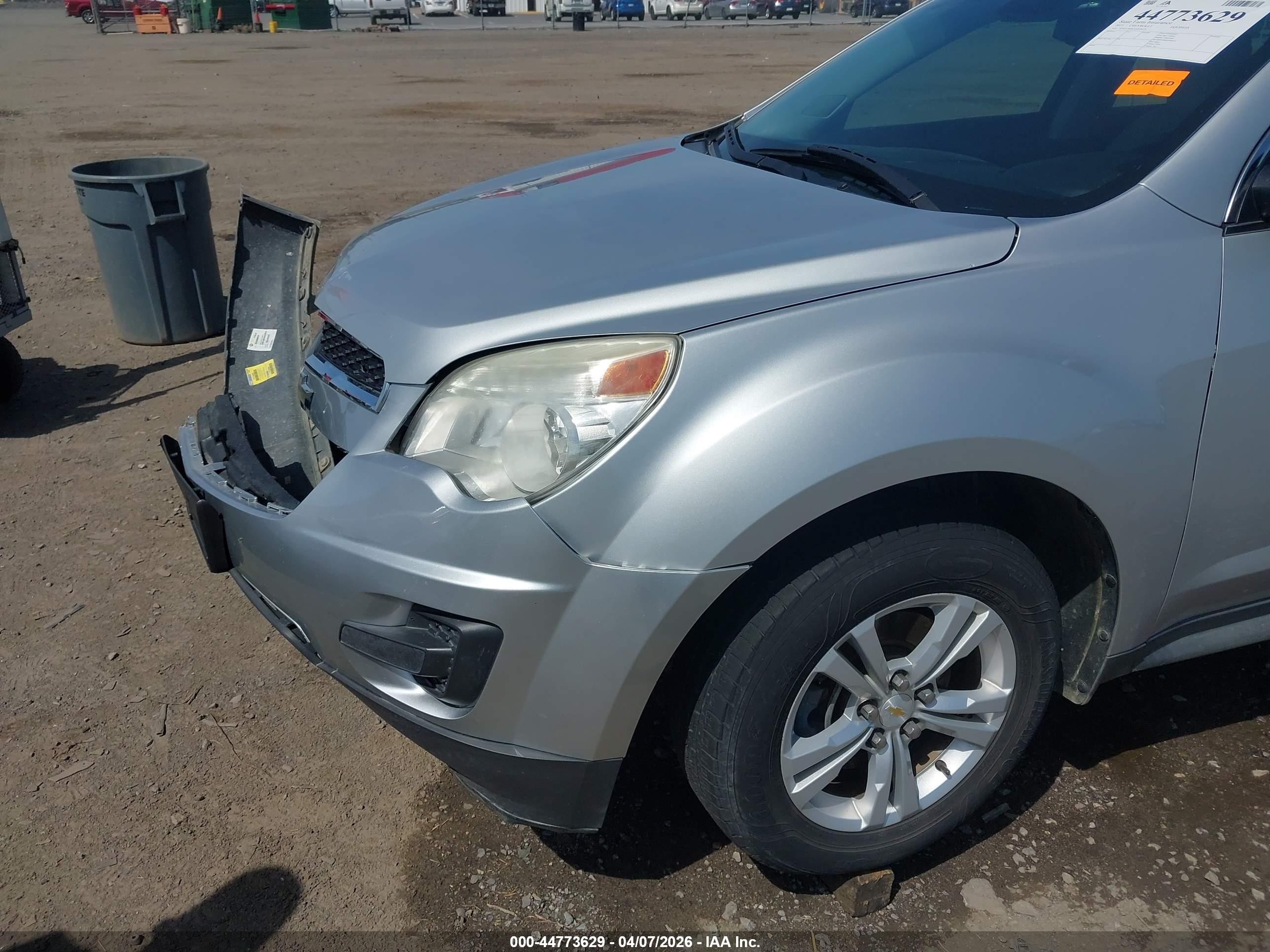 2013 Chevrolet Equinox Ls Silver vin: 2GNALBEK5D6428359