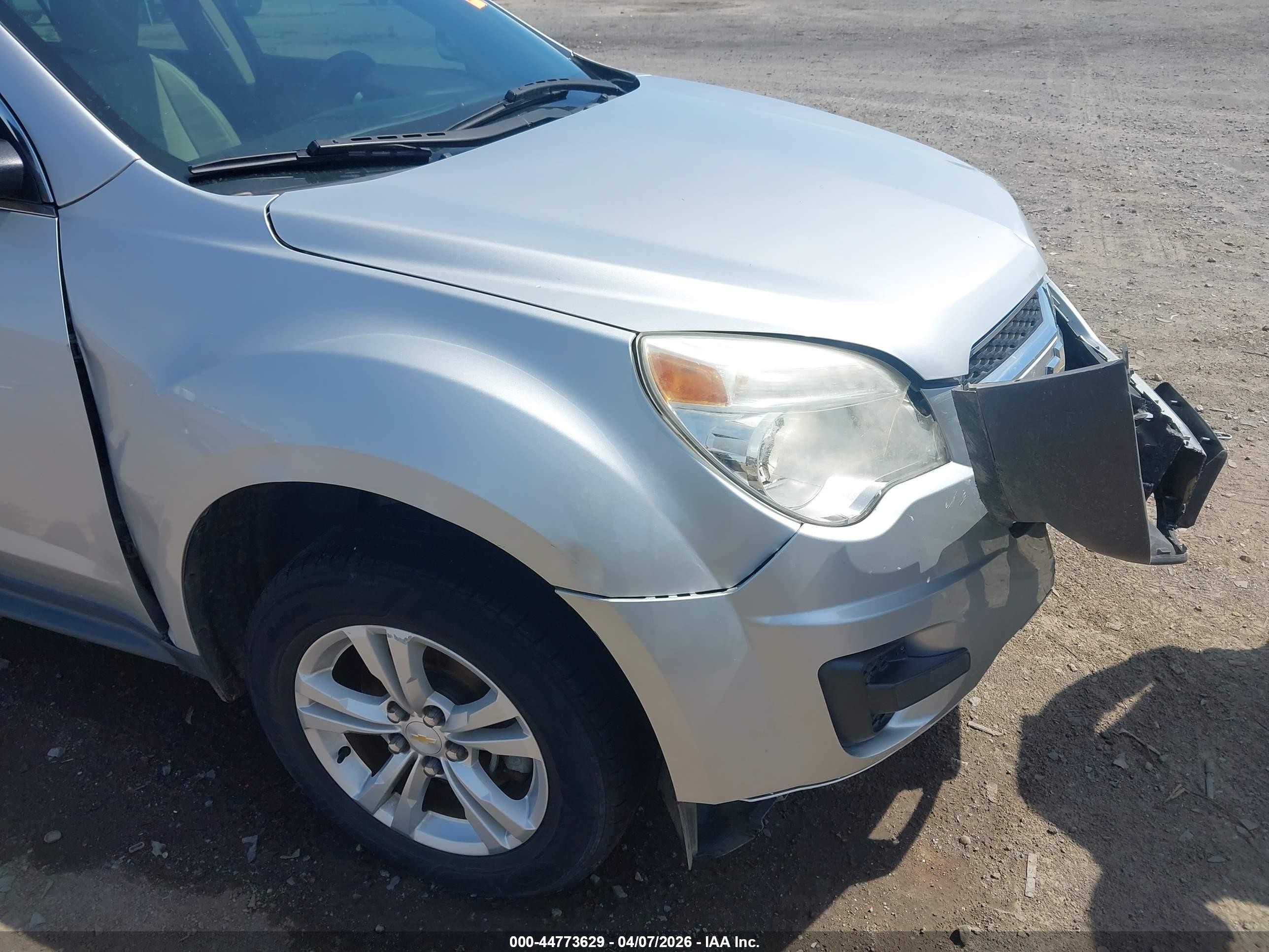 2013 Chevrolet Equinox Ls Silver vin: 2GNALBEK5D6428359