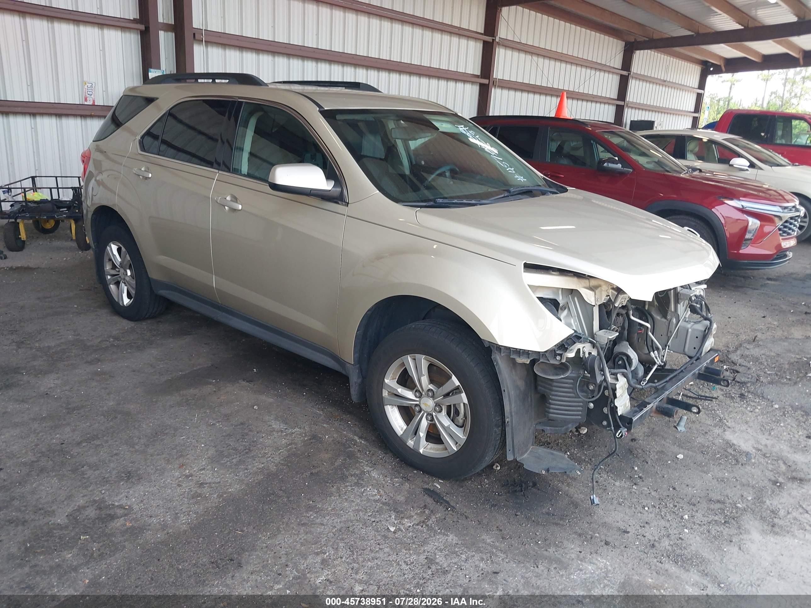2014 Chevrolet Equinox Lt Beige vin: 2GNALBEK5E1120459