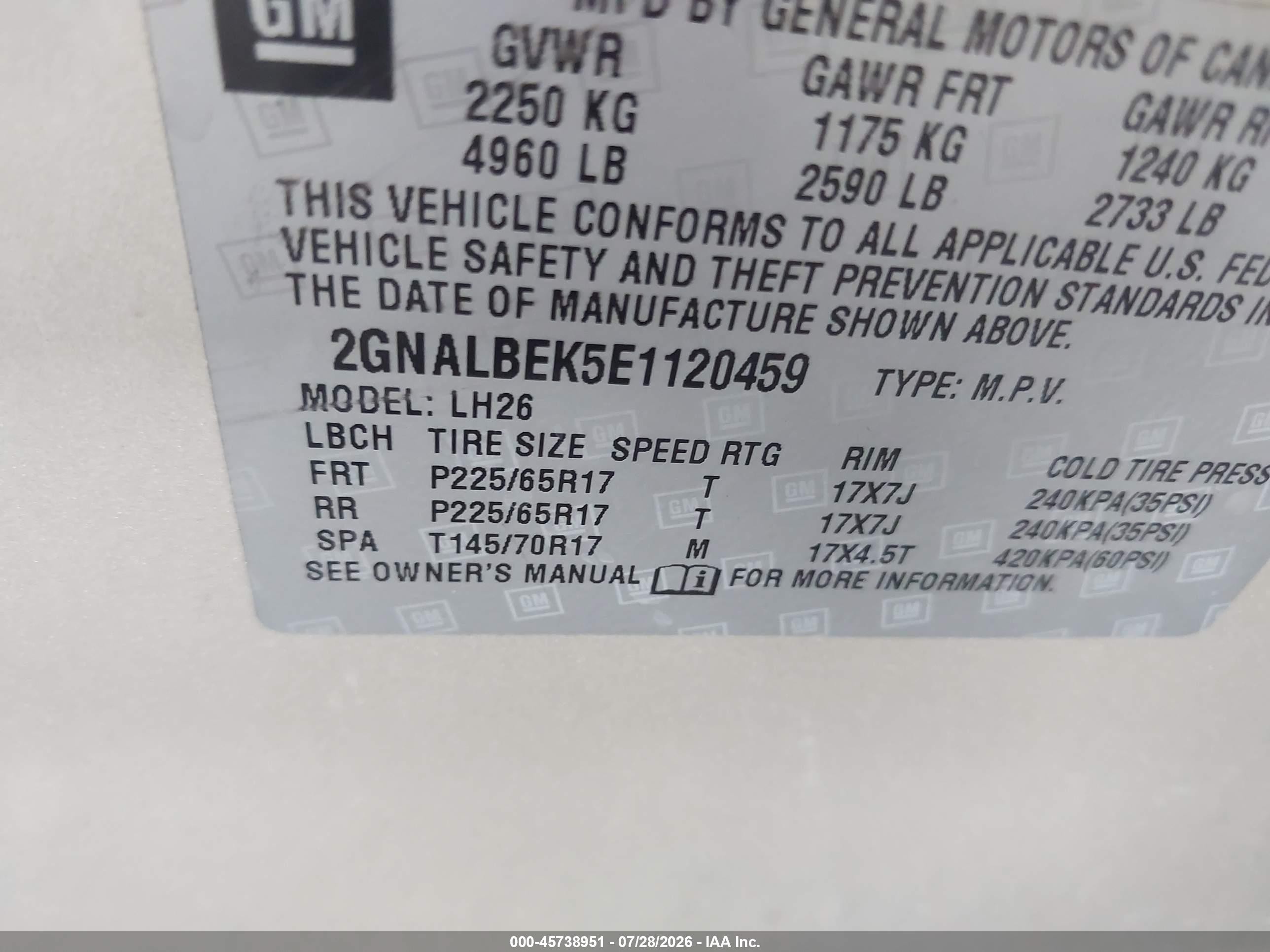 2014 Chevrolet Equinox Lt Beige vin: 2GNALBEK5E1120459