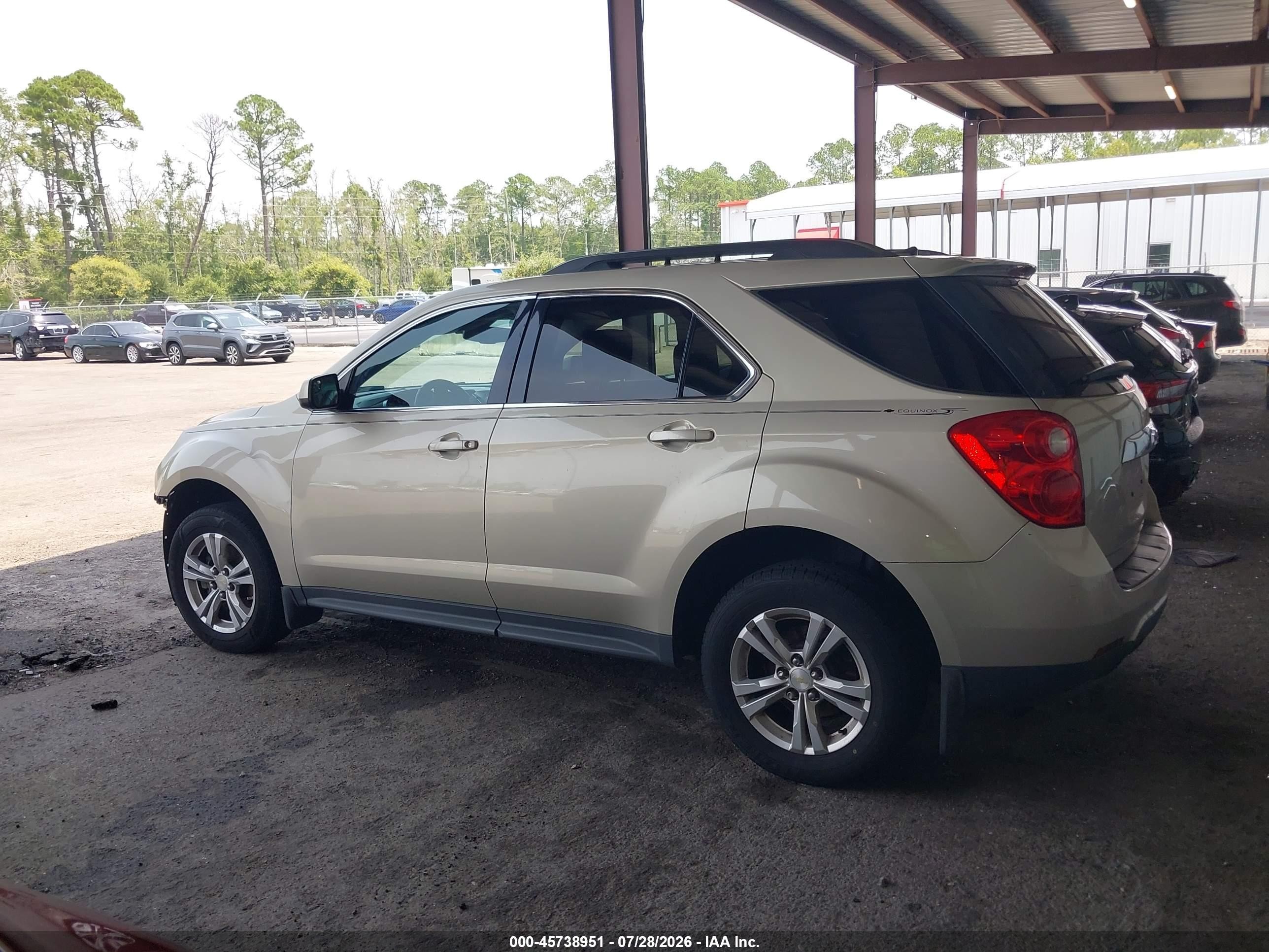 2014 Chevrolet Equinox Lt Beige vin: 2GNALBEK5E1120459
