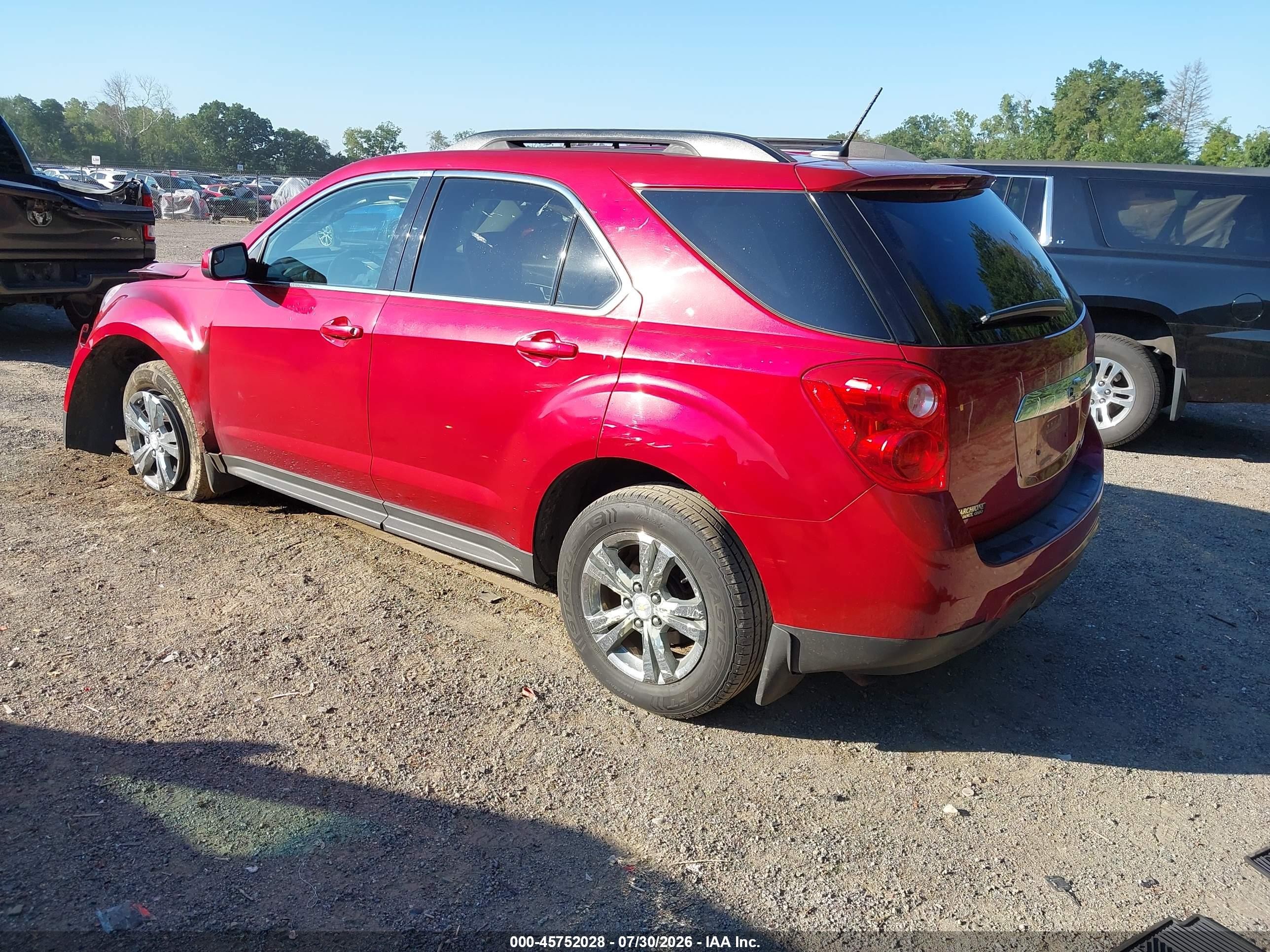 2014 Chevrolet Equinox Lt Красный vin: 2GNALBEK5E6101882