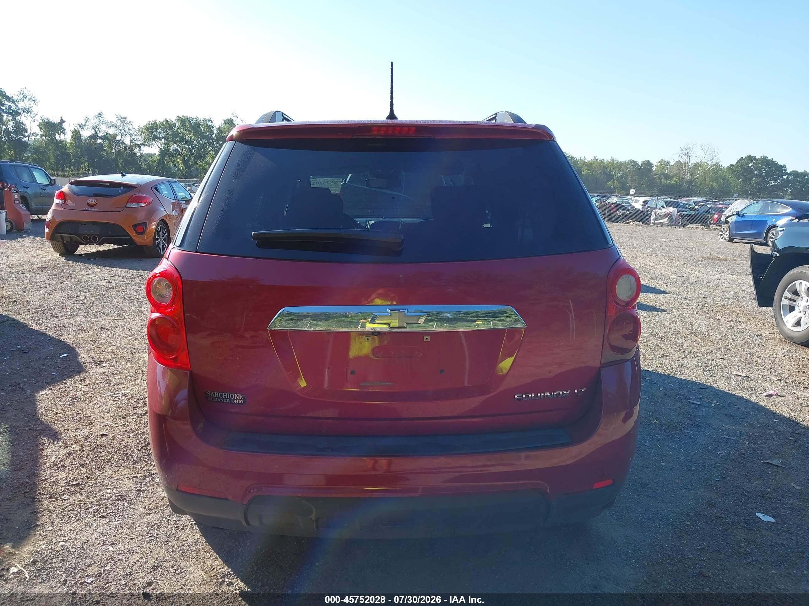 2014 Chevrolet Equinox Lt Красный vin: 2GNALBEK5E6101882