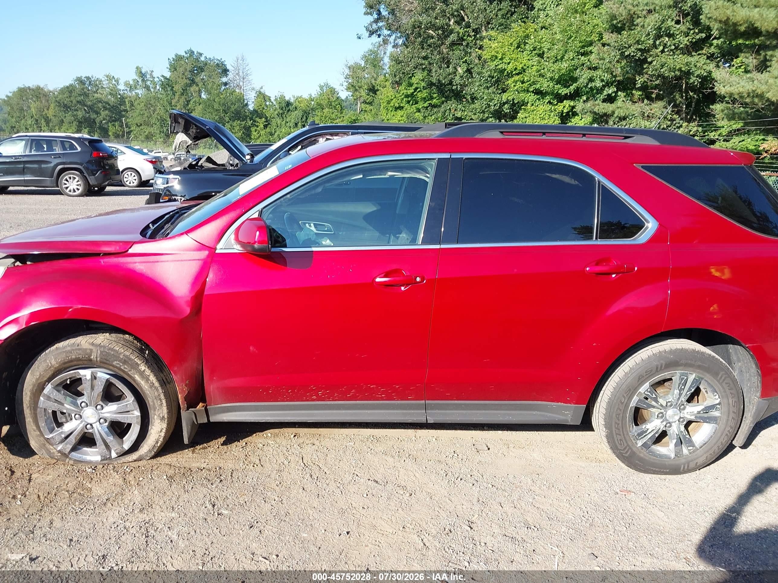 2014 Chevrolet Equinox Lt Красный vin: 2GNALBEK5E6101882